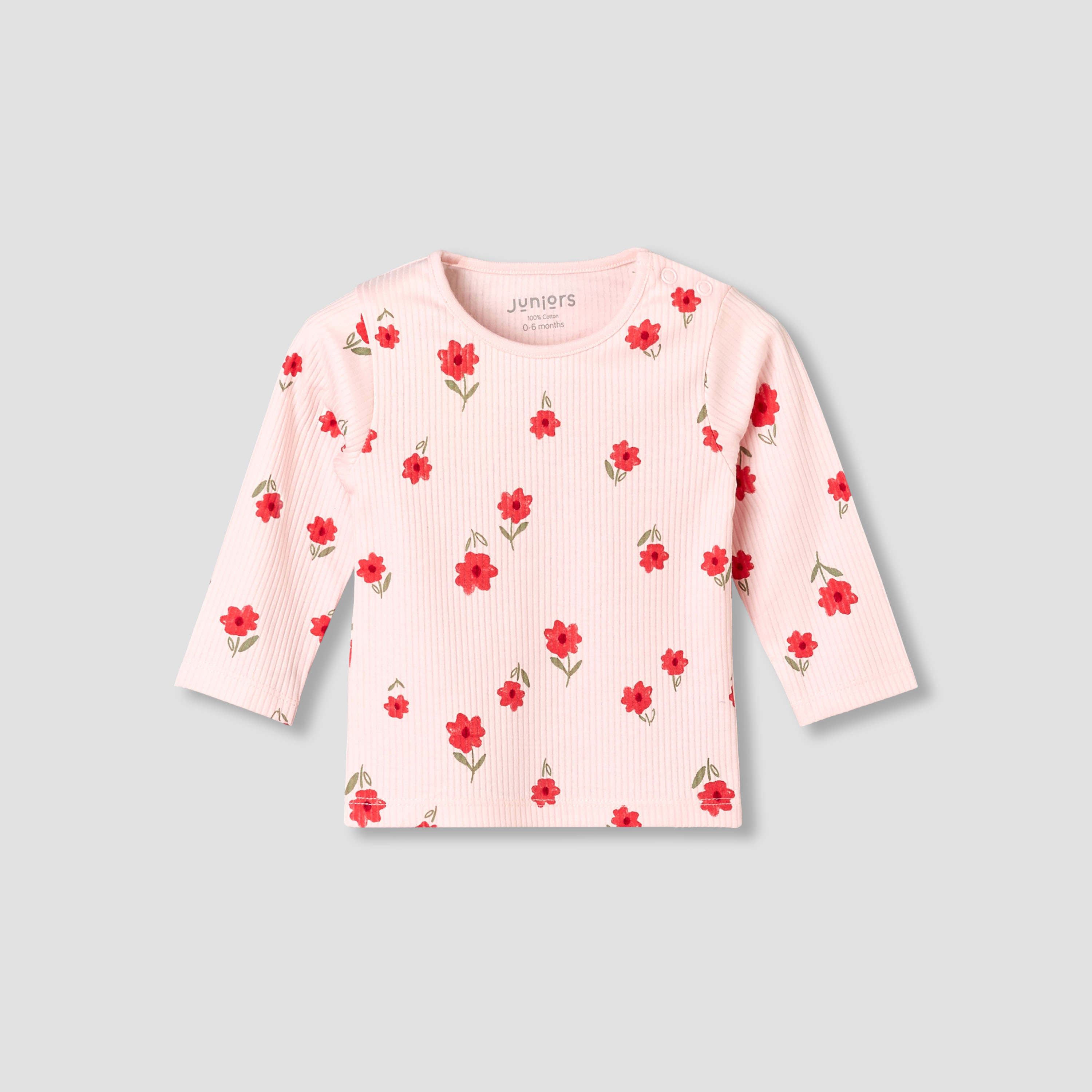 Juniors Cotton Long Sleeves Pyjama Set with Floral Print-baby-girls-clothing-nightwear-pyjamasets-image-3