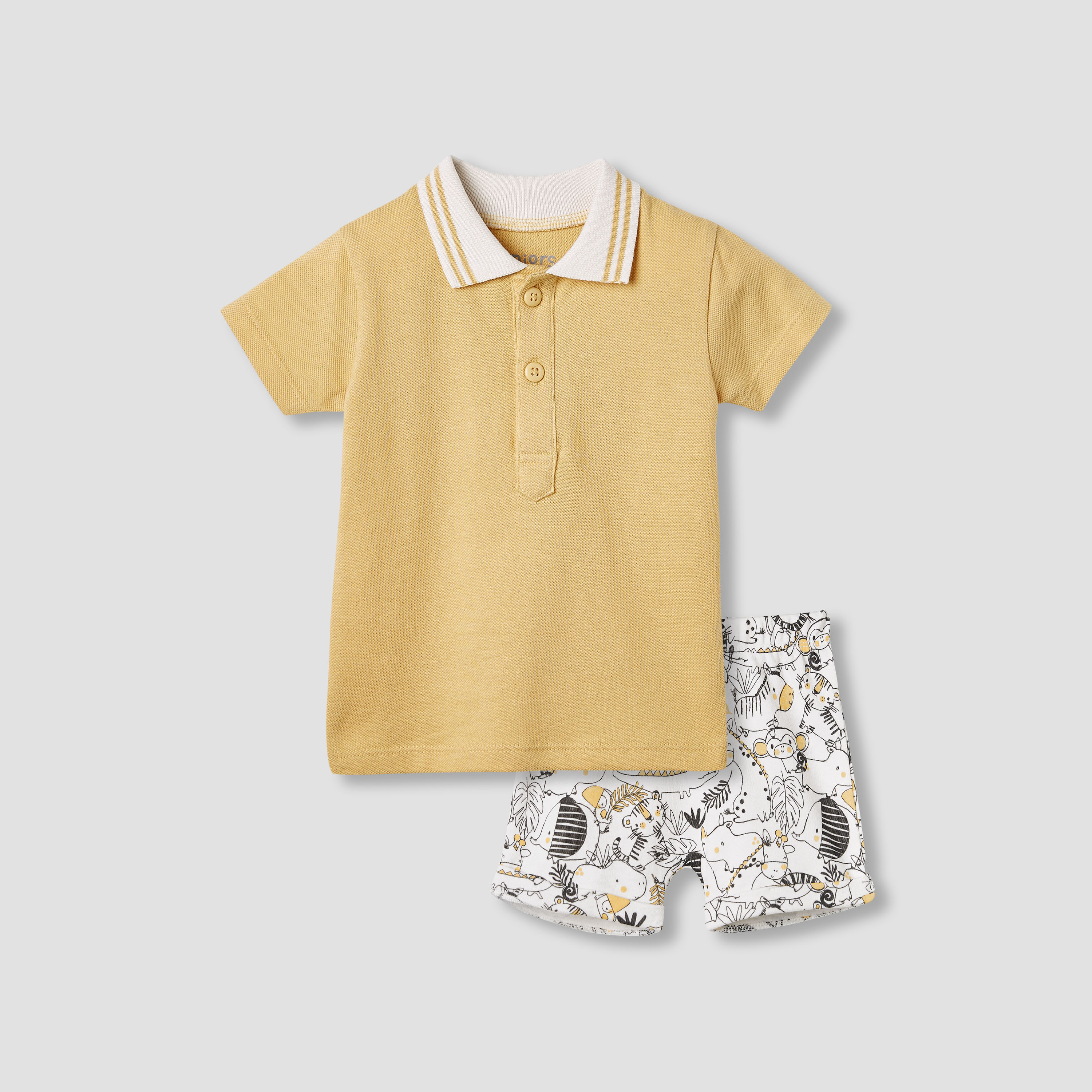 طقم بنطلون بيجاما وتيشيرت بطبعات من جونيورز-baby-boys-clothing-nightwear-pyjamasets-image-1
