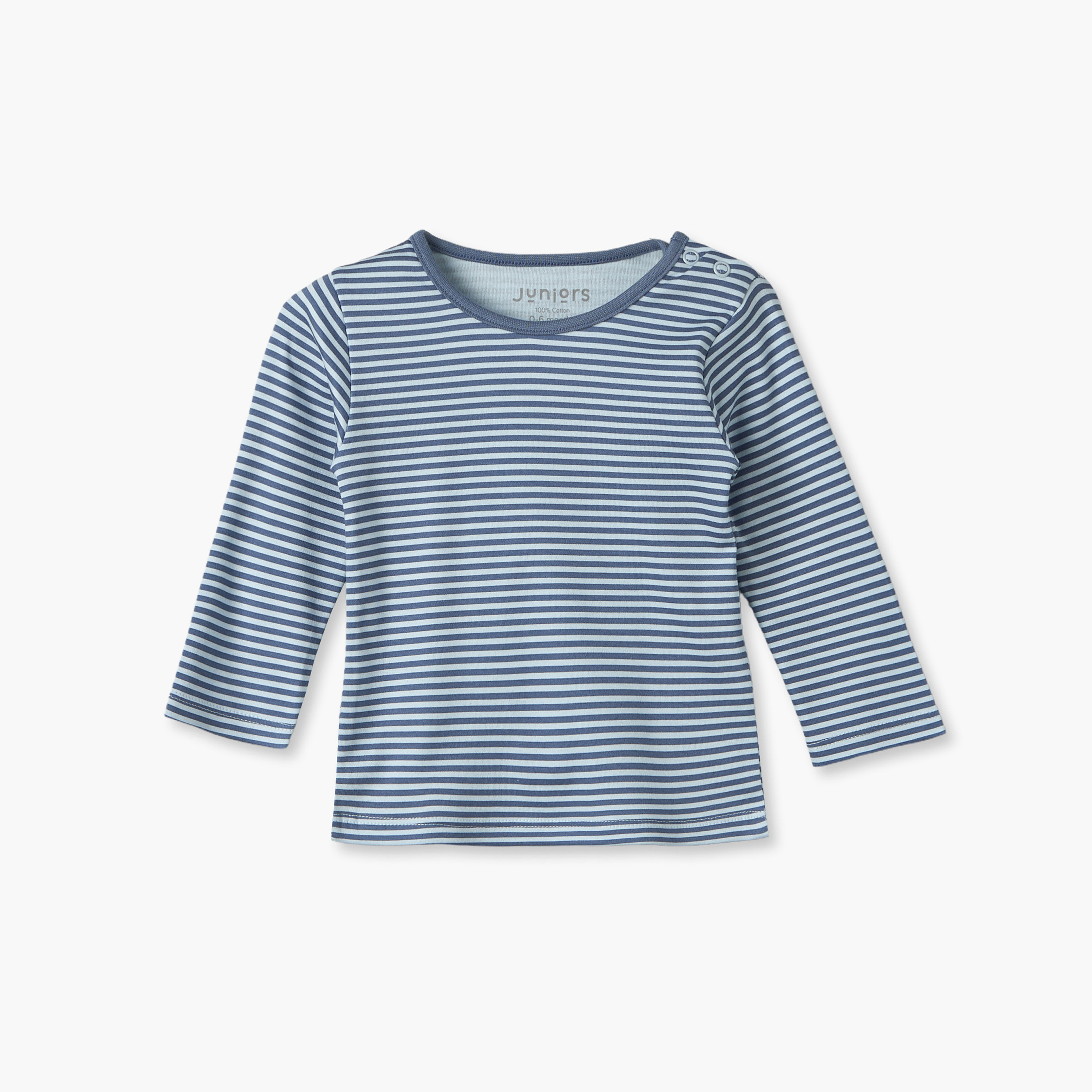 طقم بيجاما قطن بياقة ضيقة وأكمام طويلة ومخطط من جونيورز-baby-boys-clothing-nightwear-pyjamasets-image-10