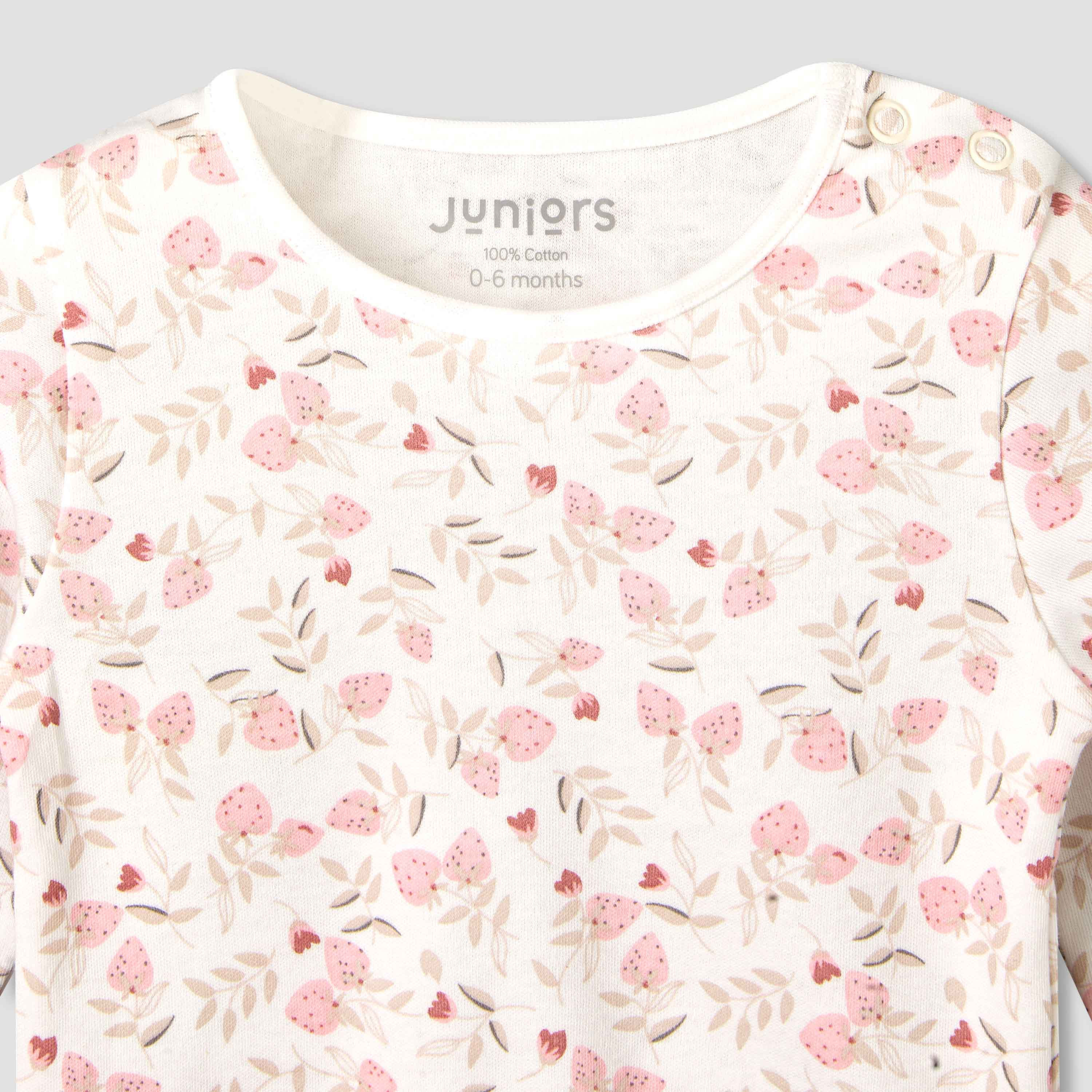 Juniors Cotton Long Sleeves Pyjama Set with Strawberry Print-baby-girls-clothing-nightwear-pyjamasets-image-5