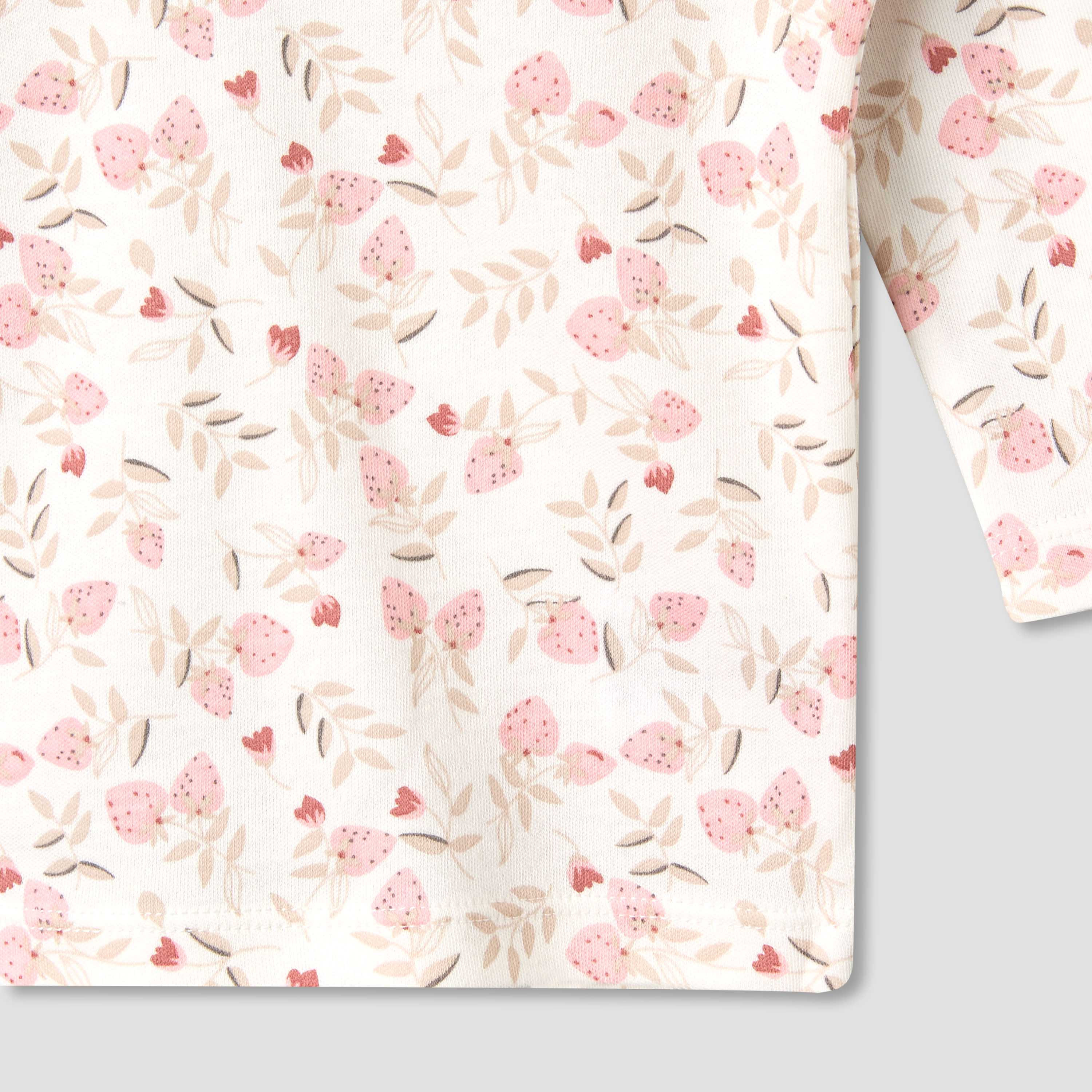 Juniors Cotton Long Sleeves Pyjama Set with Strawberry Print-baby-girls-clothing-nightwear-pyjamasets-image-6