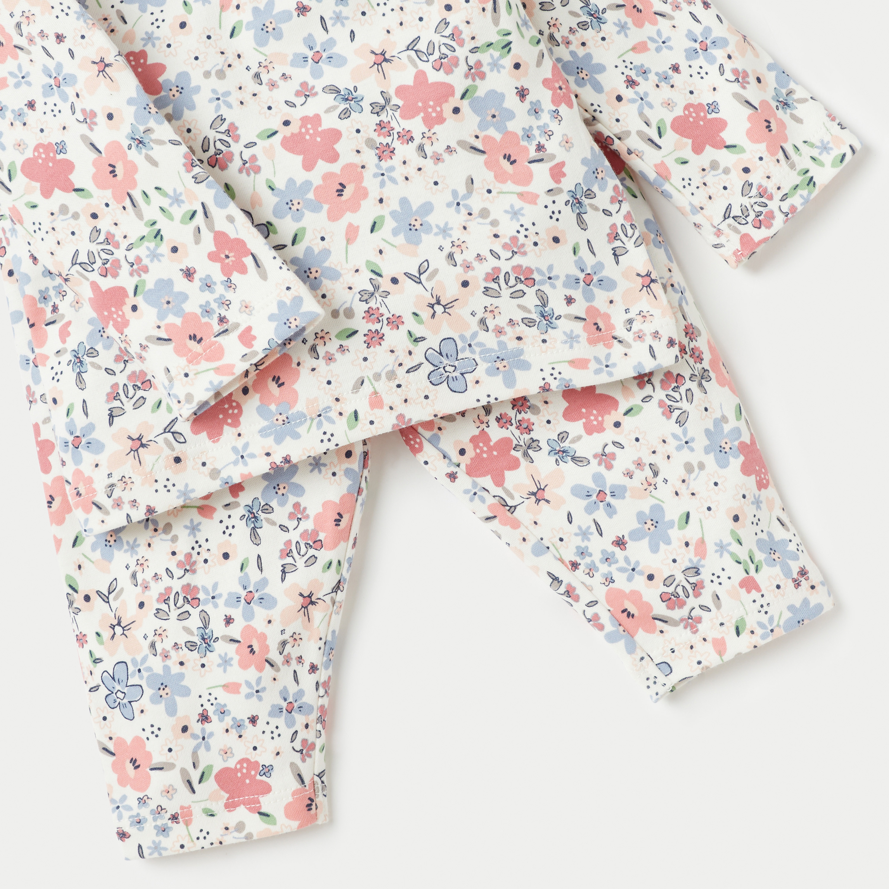 طقم بنطلون بيجاما وتيشيرت بطبعات أزهار من جونيورز-baby-girls-clothing-nightwear-pyjamasets-image-5