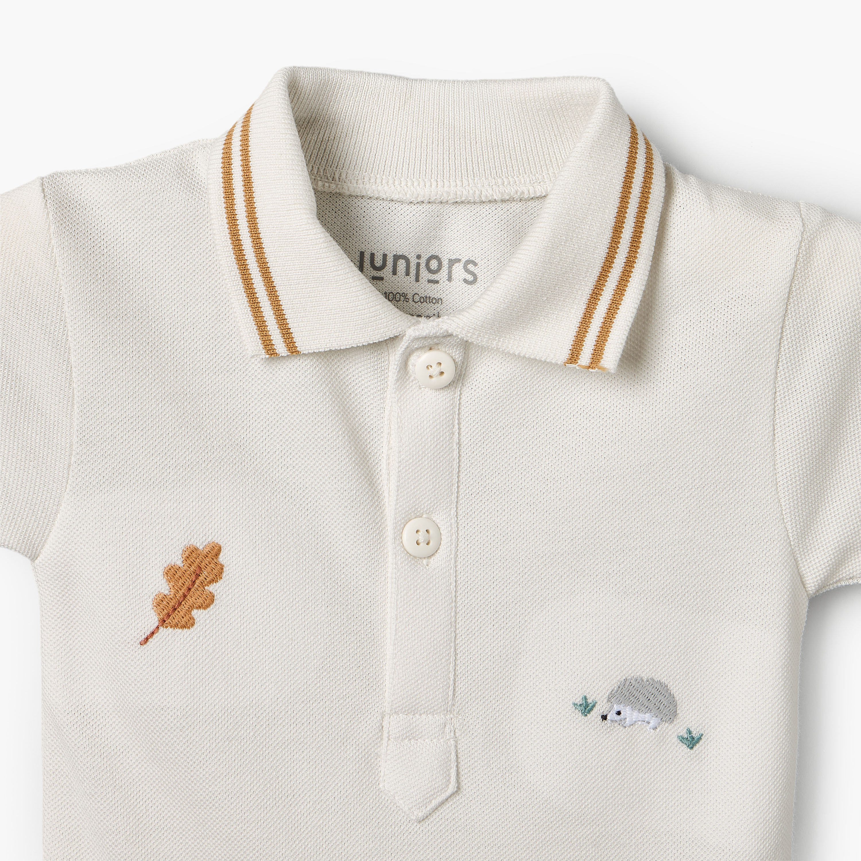 Juniors Collared Short Sleeves Polo T-shirt and Shorts Set with Embroidery-baby-boys-clothing-setsandcoords-image-6