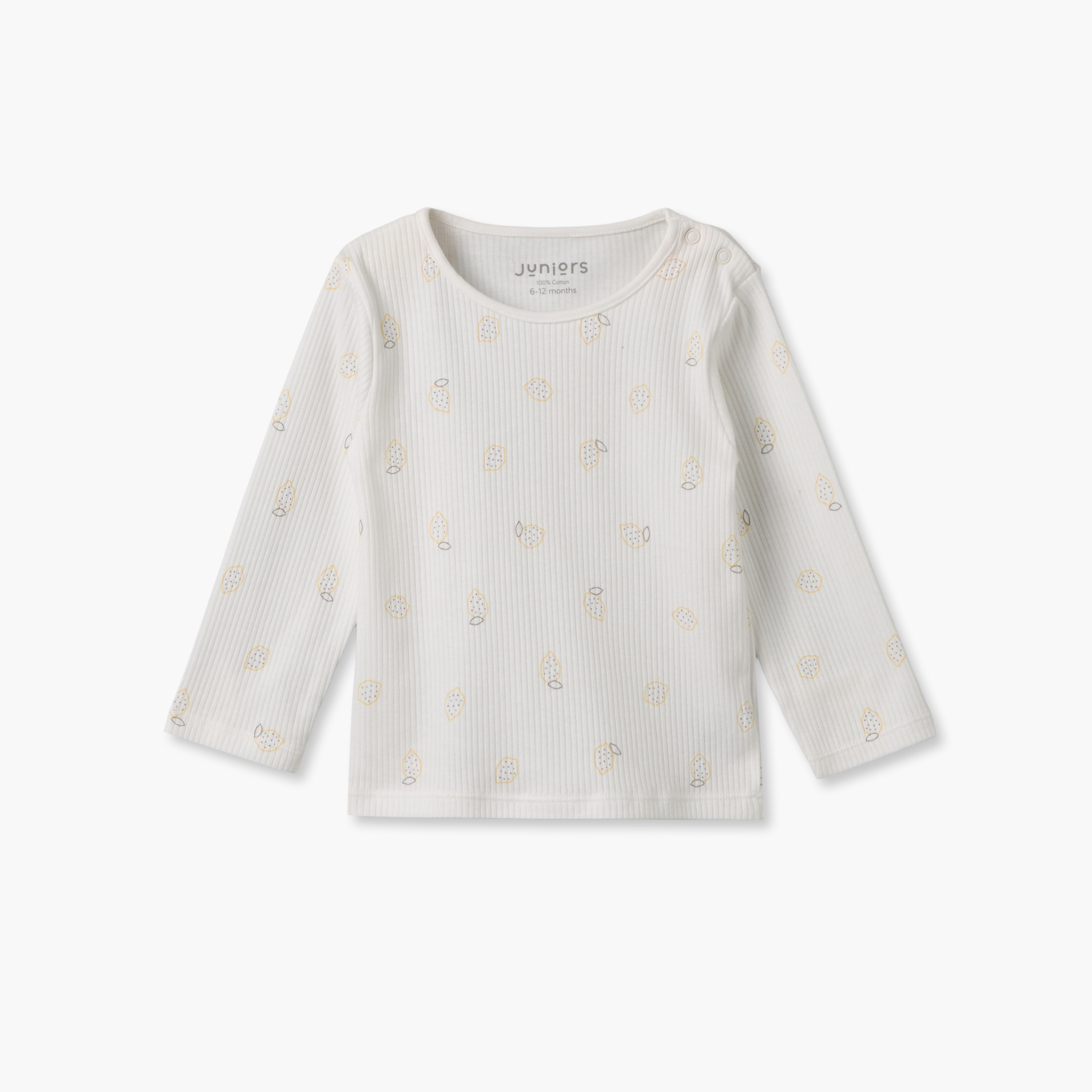 طقم بيجاما قطن بياقة ضيقة وأكمام طويلة وطبعات منقطة من جونيورز-baby-girls-clothing-nightwear-pyjamasets-image-3