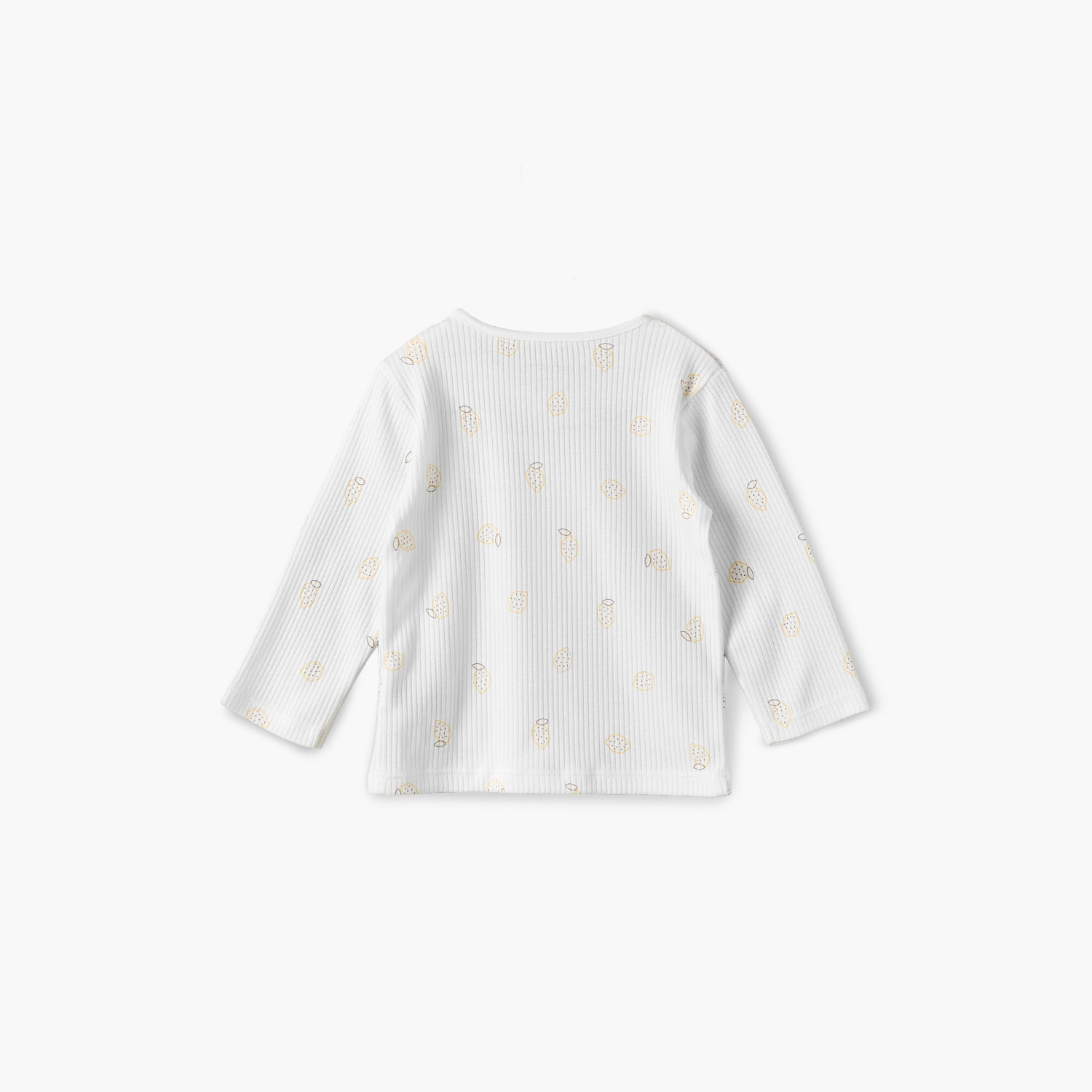 Juniors Cotton Crew Neck Long Sleeves Pyjama Set with Fruit Print-baby-girls-clothing-nightwear-pyjamasets-image-4