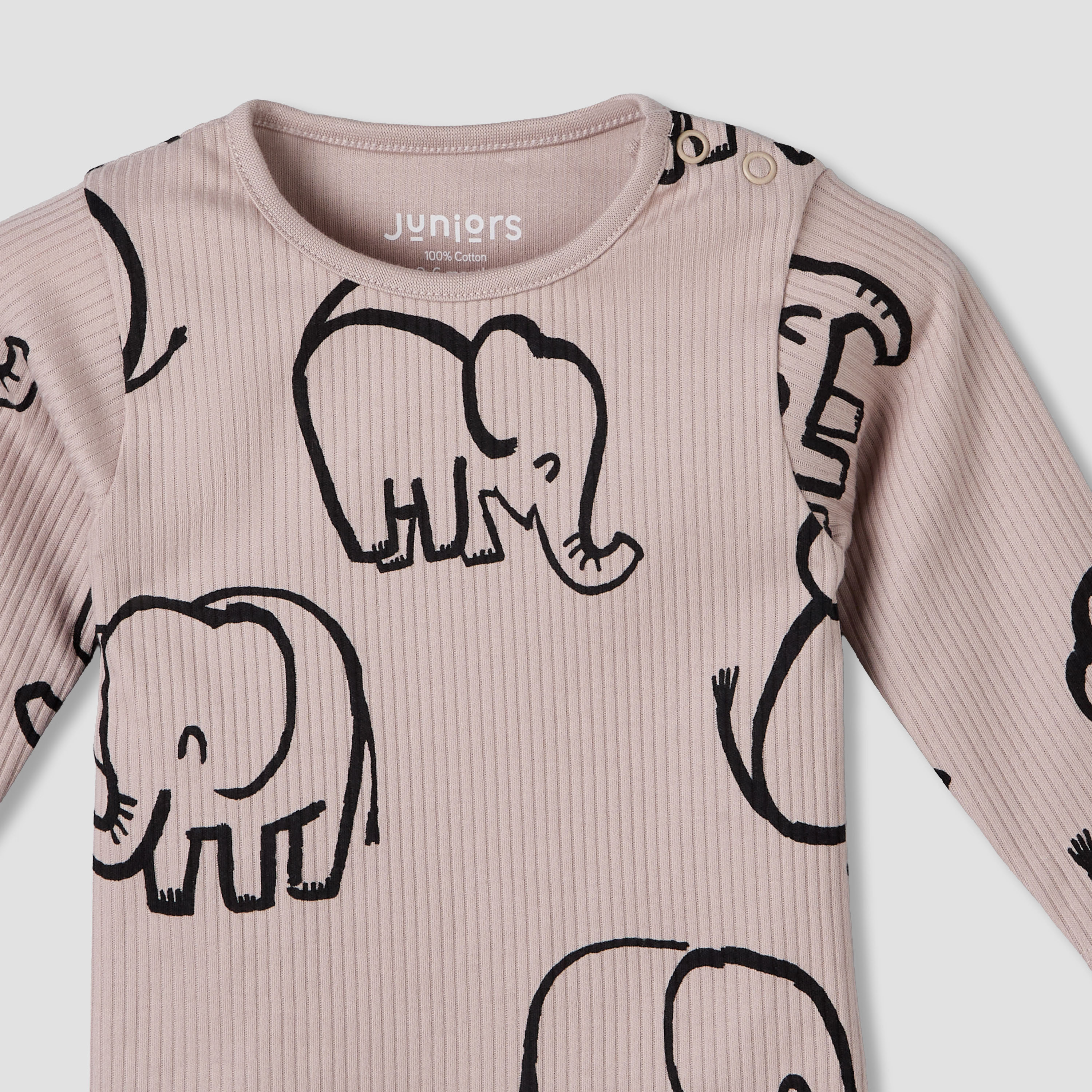 Juniors Cotton Round Neck Long Sleeve Pyjama Set with Elephant Print-baby-boys-clothing-nightwear-pyjamasets-image-7