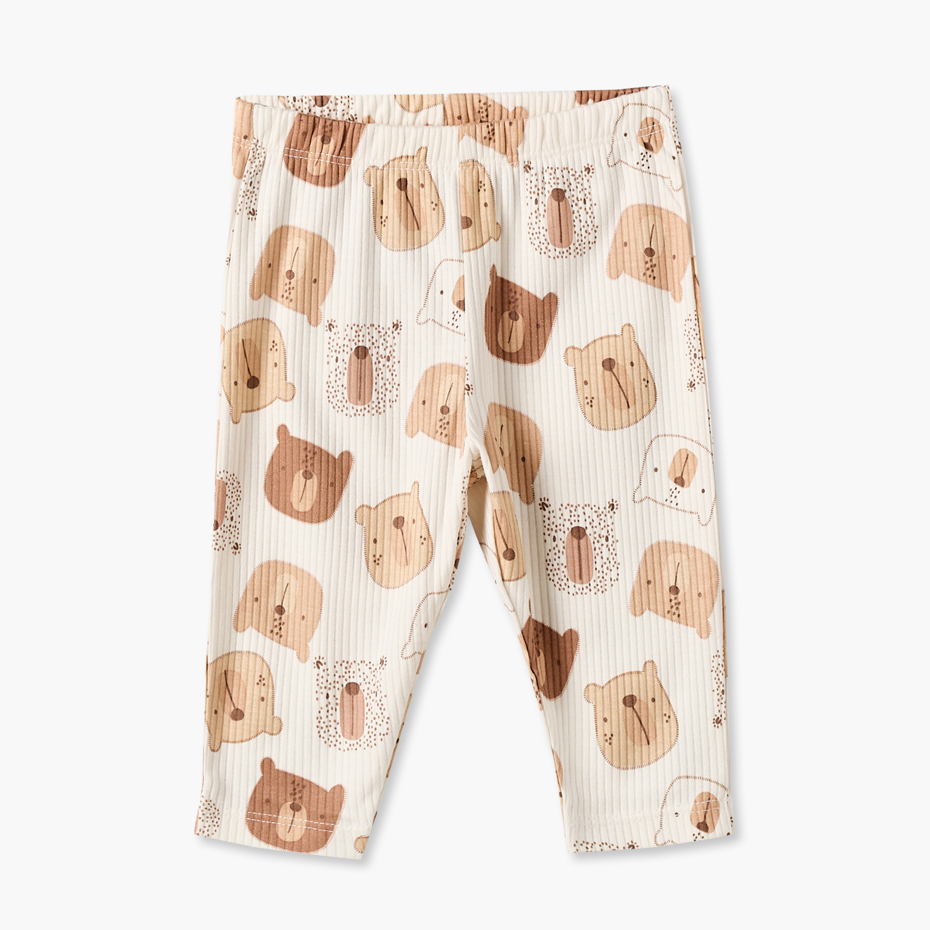 Juniors Cotton Crew Neck Long Sleeves Pyjama Set with Teddy Bear Print-baby-boys-clothing-nightwear-pyjamasets-image-4
