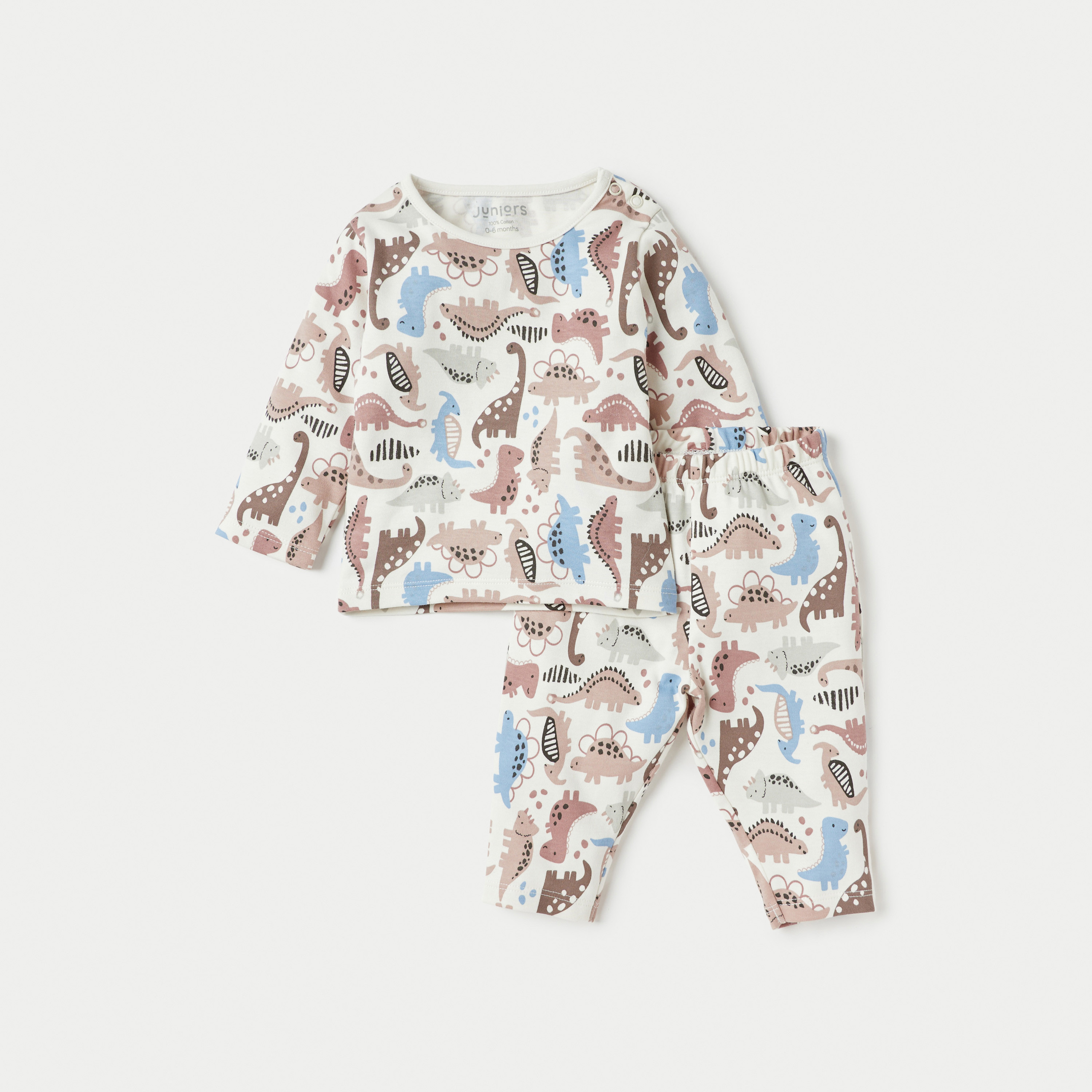 طقم بنطلون بيجاما وتيشيرت بطبعات من جونيورز-baby-boys-clothing-nightwear-pyjamasets-image-1