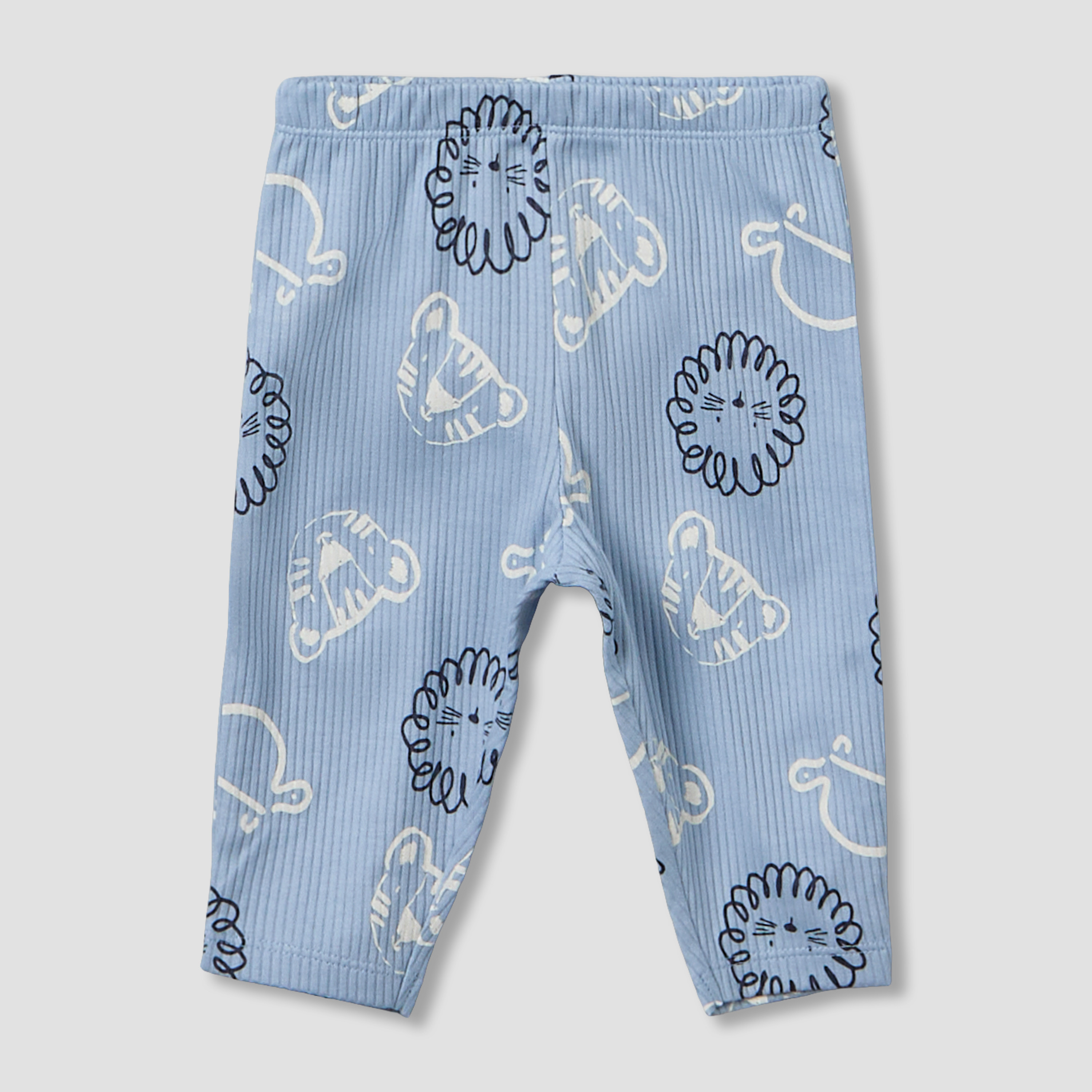 Juniors Cotton Round Neck Long Sleeve Pyjama Set with Elephant Print-promo_babyshop_Buy3for79_QAT130126-image-4