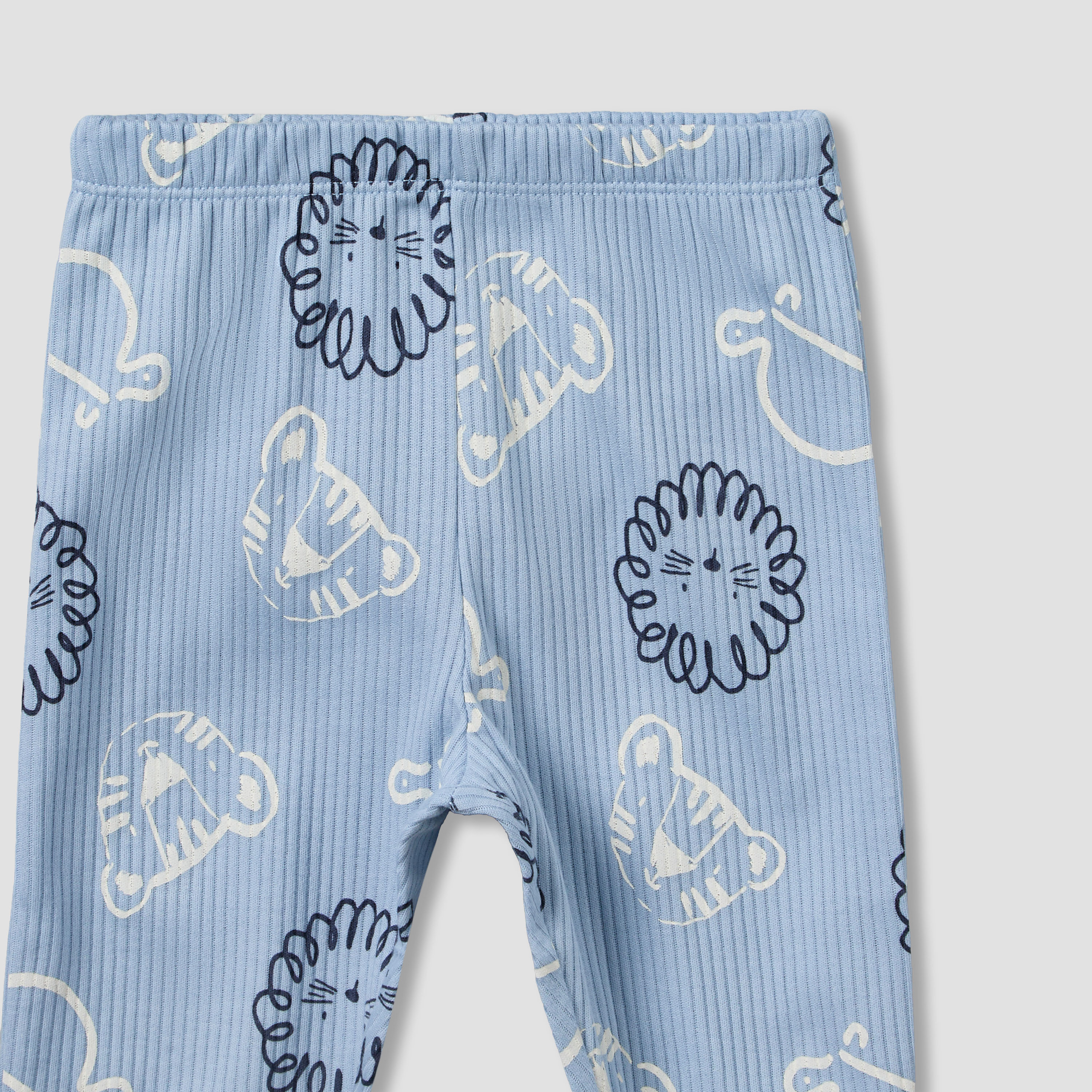 Juniors Cotton Round Neck Long Sleeve Pyjama Set with Elephant Print-promo_babyshop_Buy3for79_QAT130126-image-8