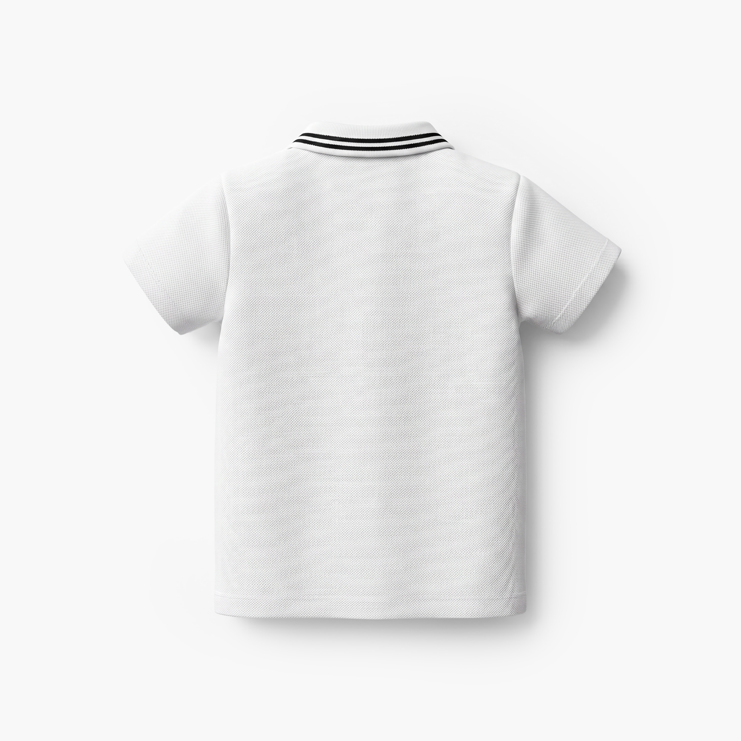 Juniors Collared Short Sleeves Polo T-shirt and Shorts Set with Embroidery-baby-boys-clothing-setsandcoords-image-4