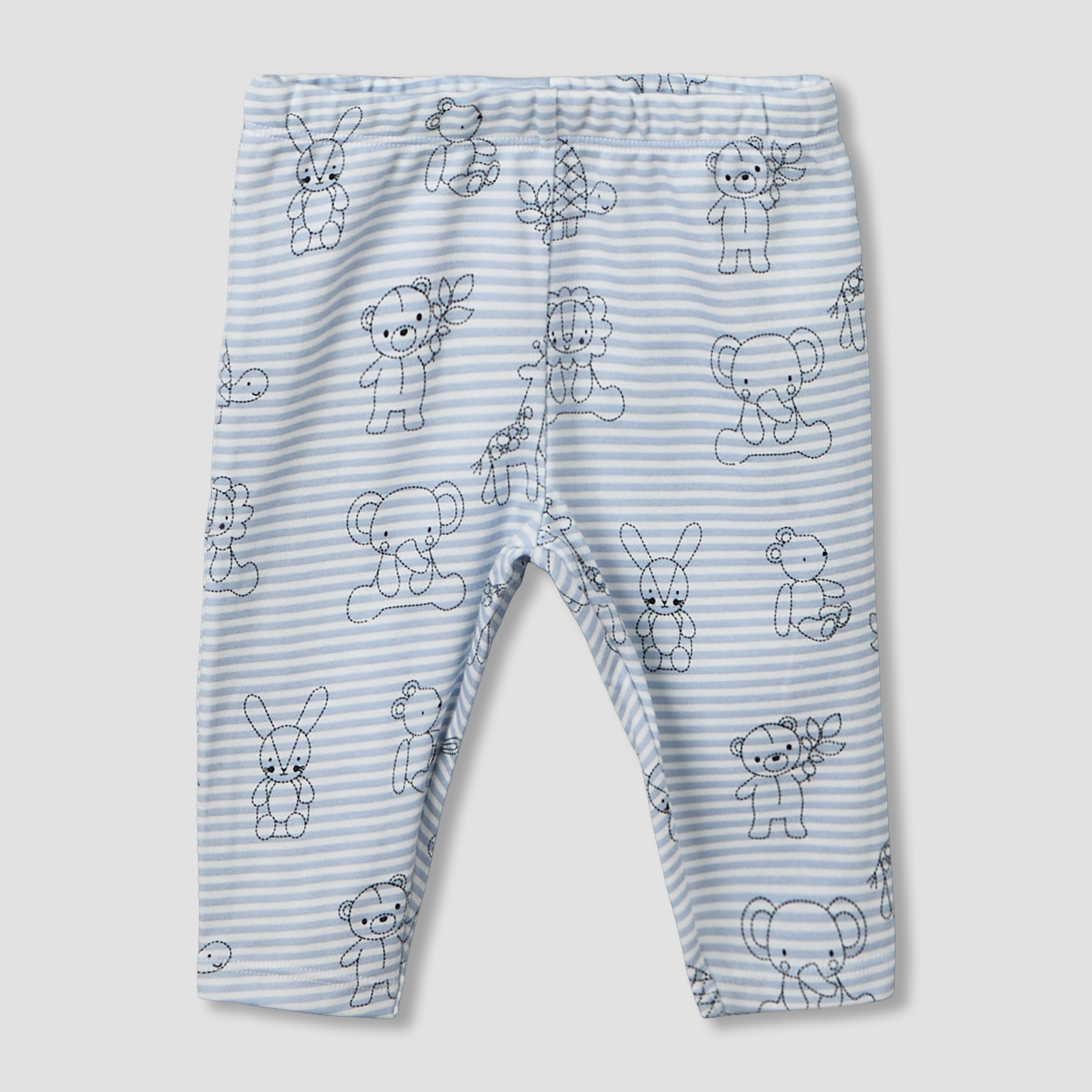 Juniors Cotton Round Neck Long Sleeve Pyjama Set with Elephant Print-baby-boys-clothing-nightwear-pyjamasets-image-4