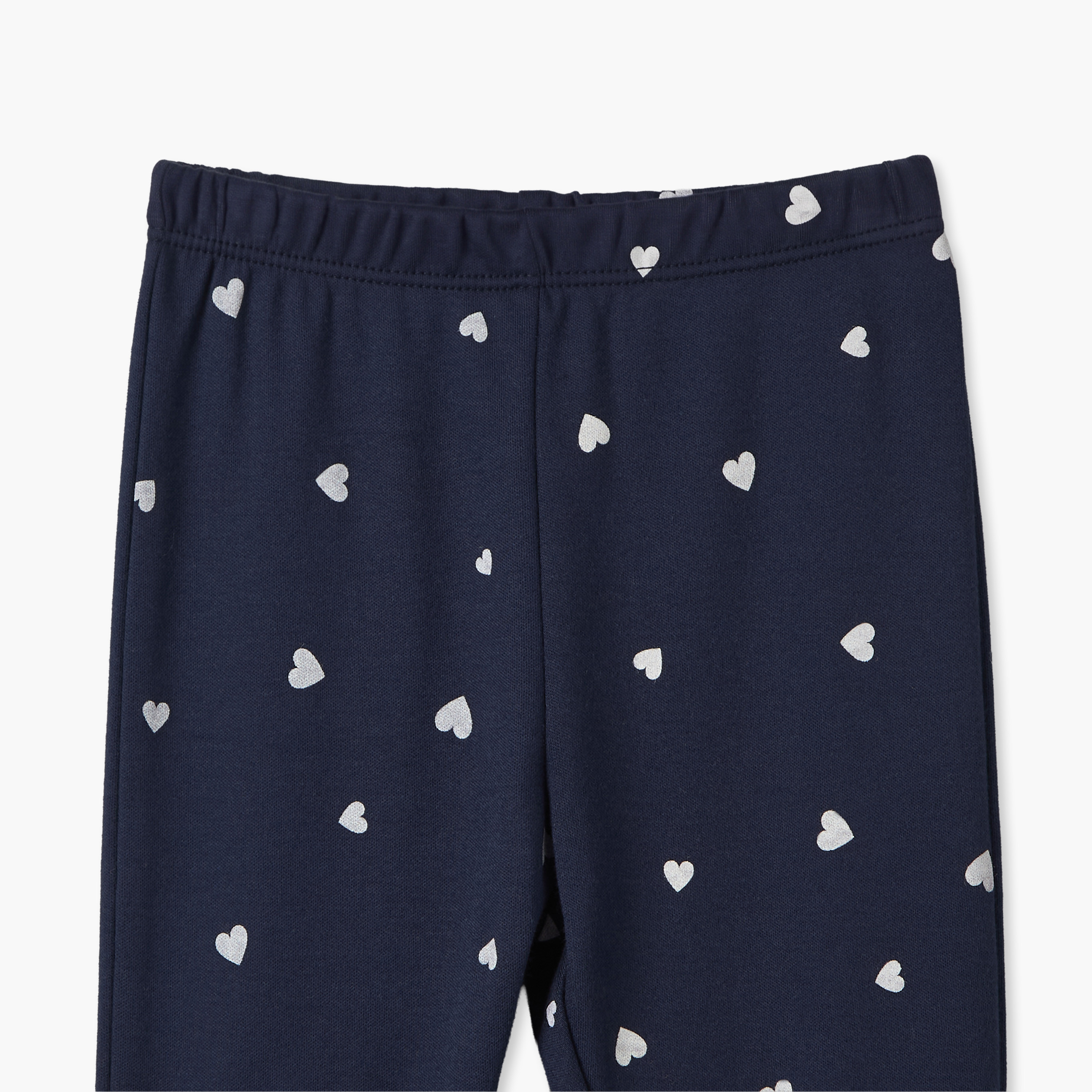 Juniors Cotton Crew Neck Long Sleeves Pyjama Set with Heart Print-baby-girls-clothing-nightwear-pyjamasets-image-9