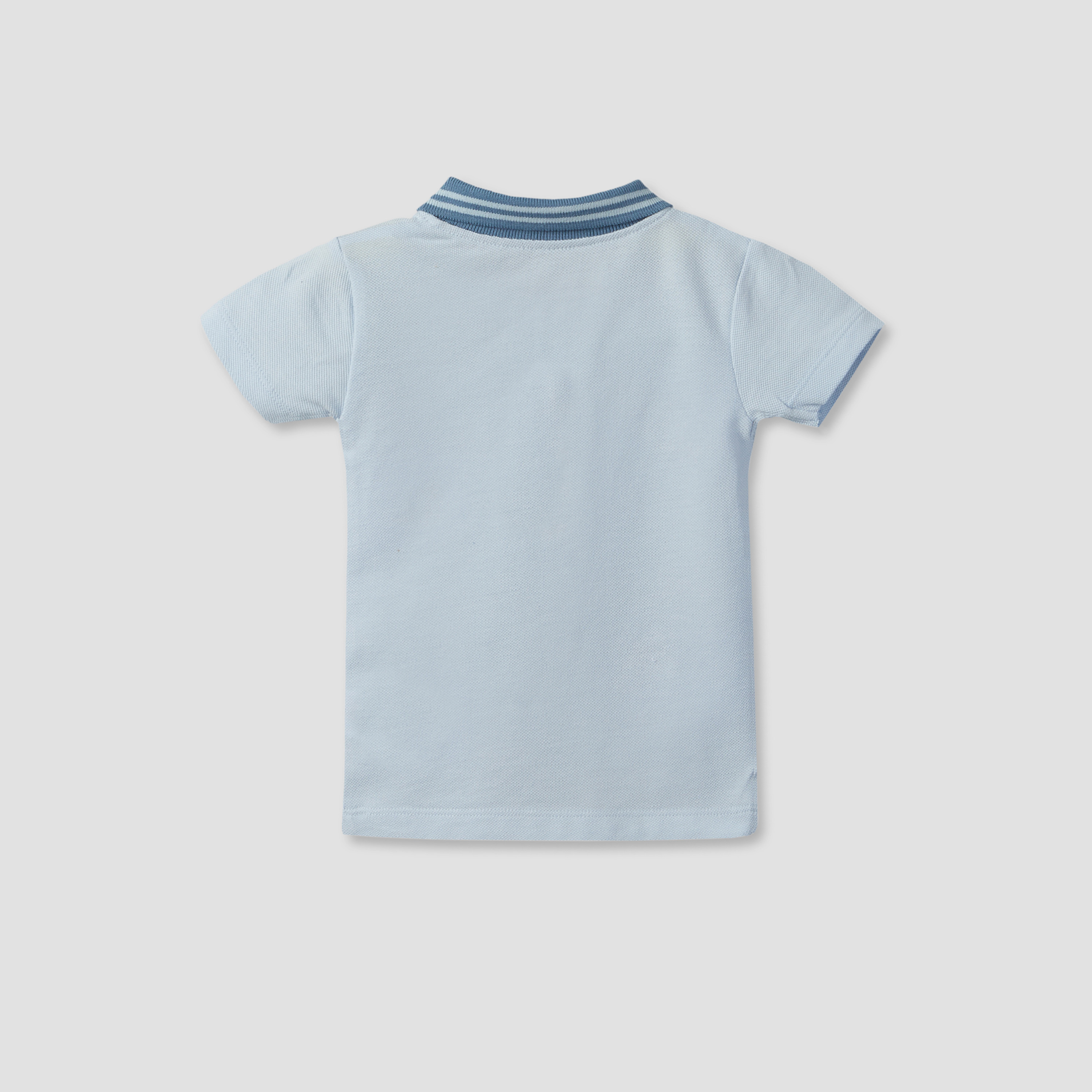 Juniors Collared Short Sleeves Polo T-shirt and Shorts Set with Embroidery-baby-boys-clothing-setsandcoords-image-4