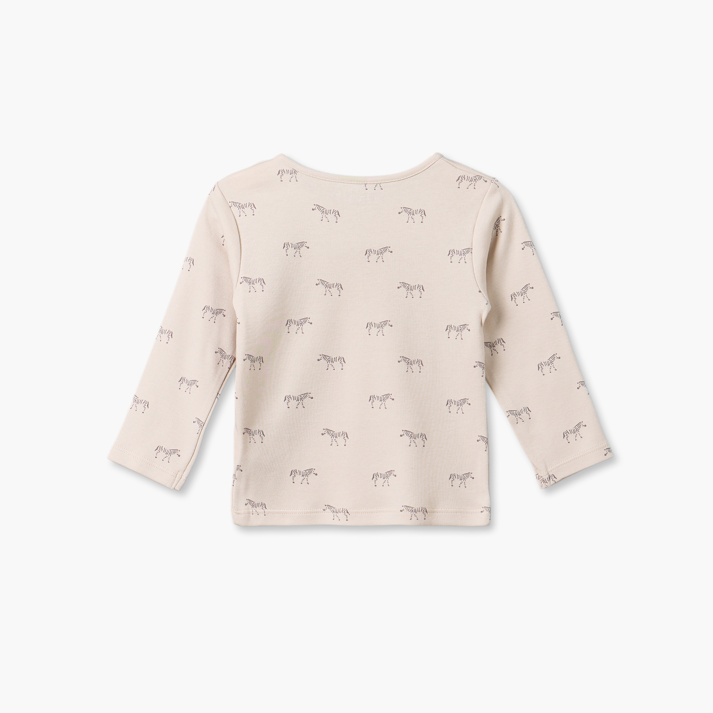 طقم بيجاما قطن بياقة ضيقة وأكمام طويلة وطبعات من جونيورز-baby-boys-clothing-nightwear-pyjamasets-image-4