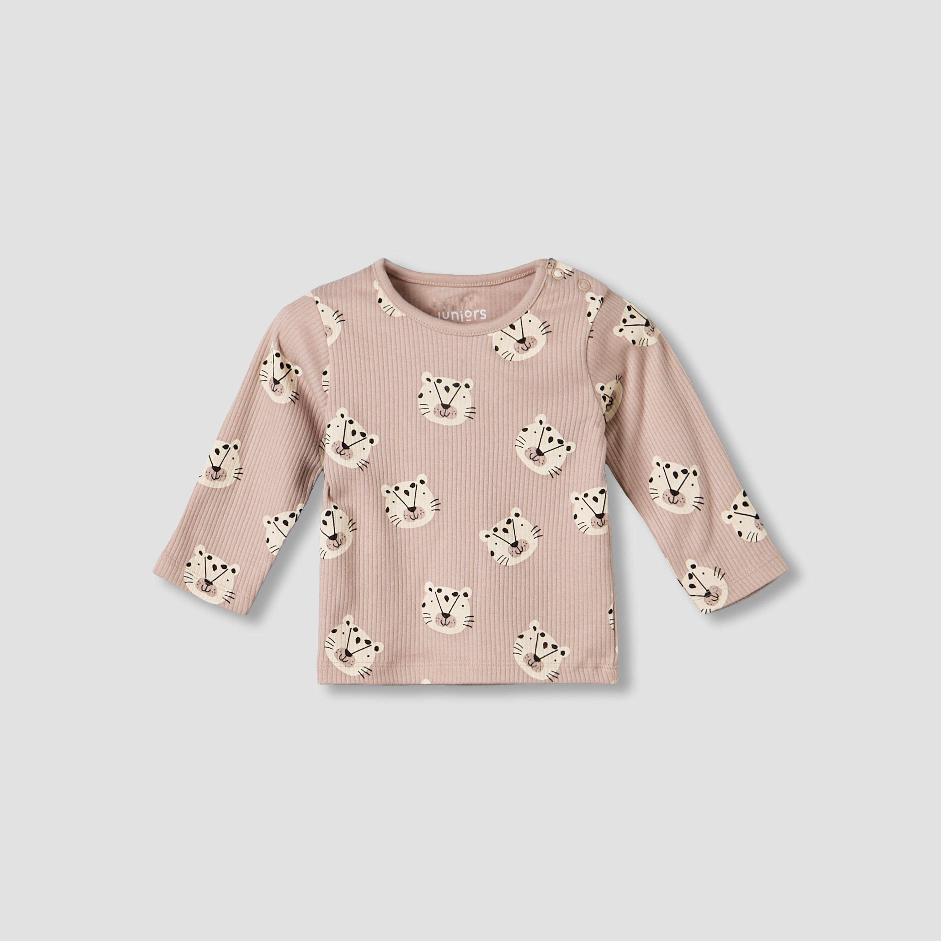 Juniors Cotton Round Neck Long Sleeve Pyjama Set with Elephant Print-promo_babyshop_Buy3for79_BAH130126-image-3