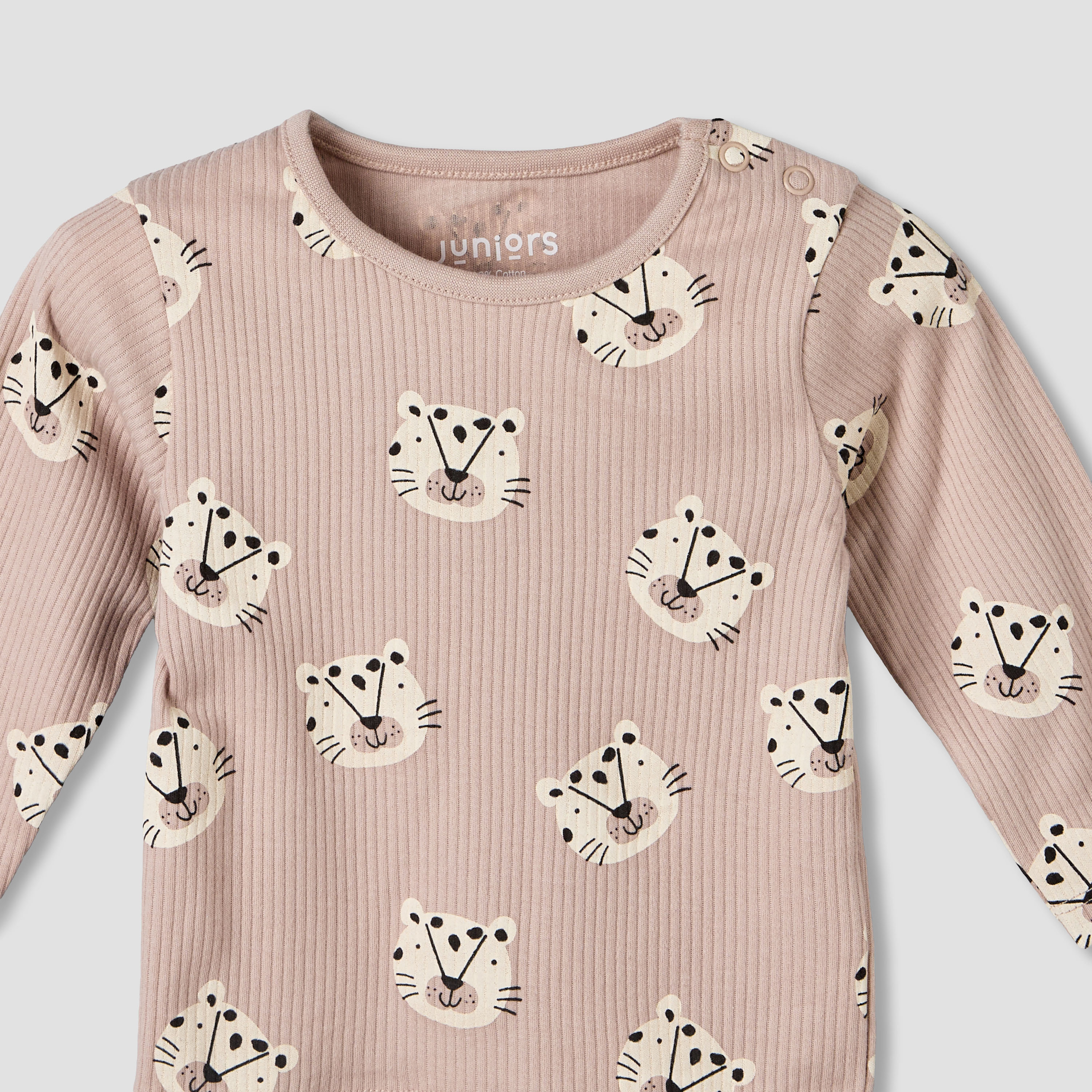 Juniors Cotton Round Neck Long Sleeve Pyjama Set with Elephant Print-promo_babyshop_Buy3for79_BAH130126-image-7