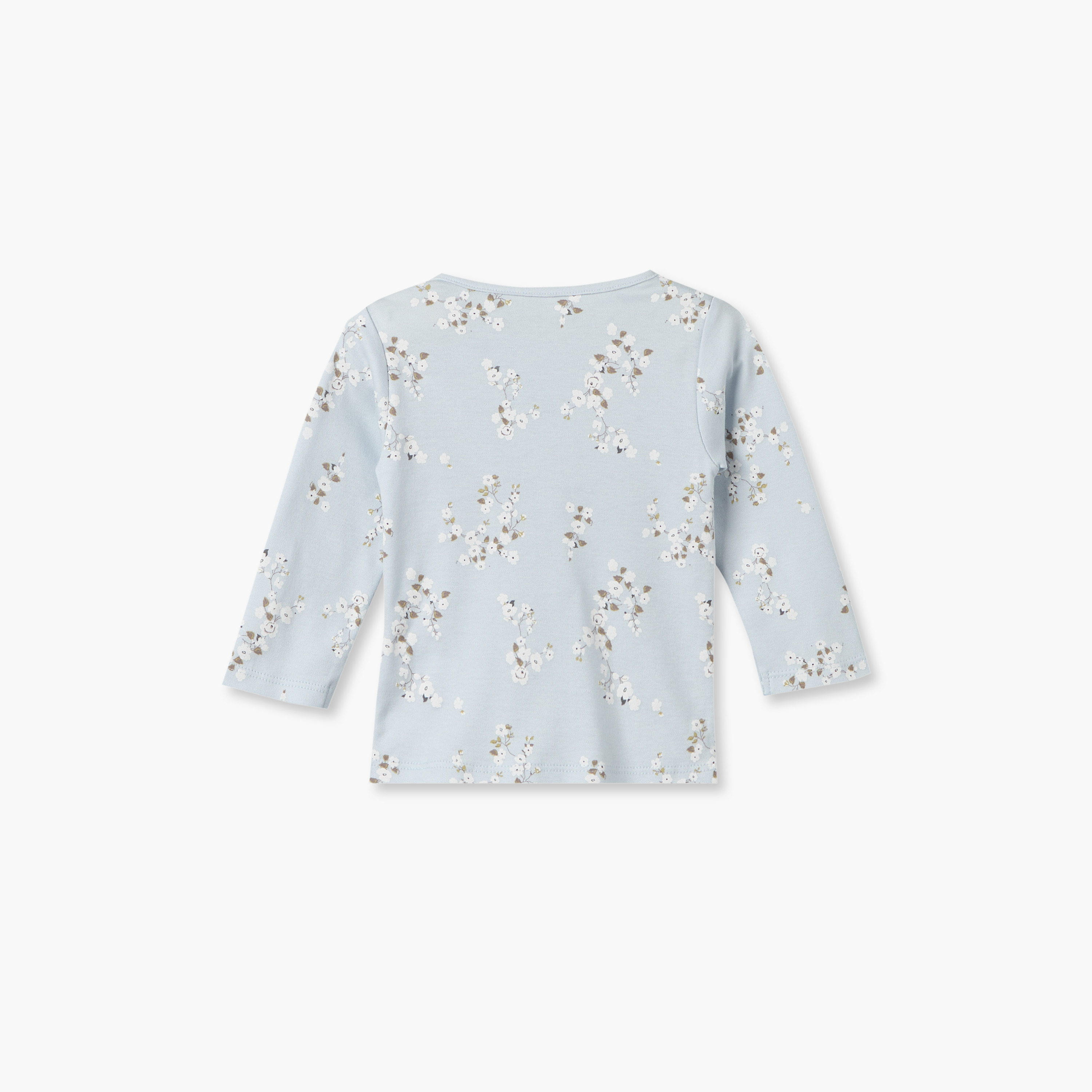 طقم بيجاما قطن بياقة ضيقة وأكمام طويلة وطبعات زهرية من جونيورز-baby-girls-clothing-nightwear-pyjamasets-image-4