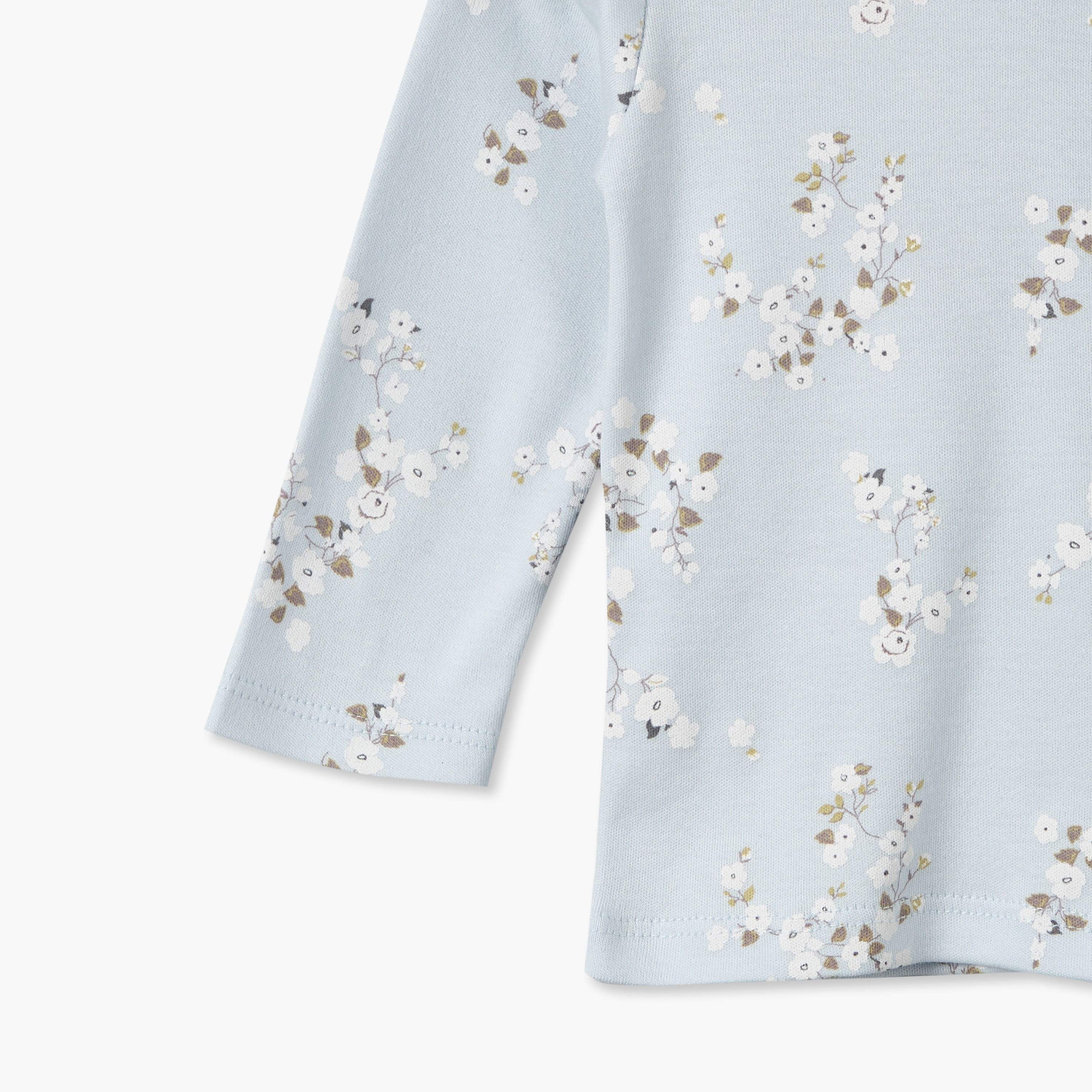 طقم بيجاما قطن بياقة ضيقة وأكمام طويلة وطبعات زهرية من جونيورز-baby-girls-clothing-nightwear-pyjamasets-image-7