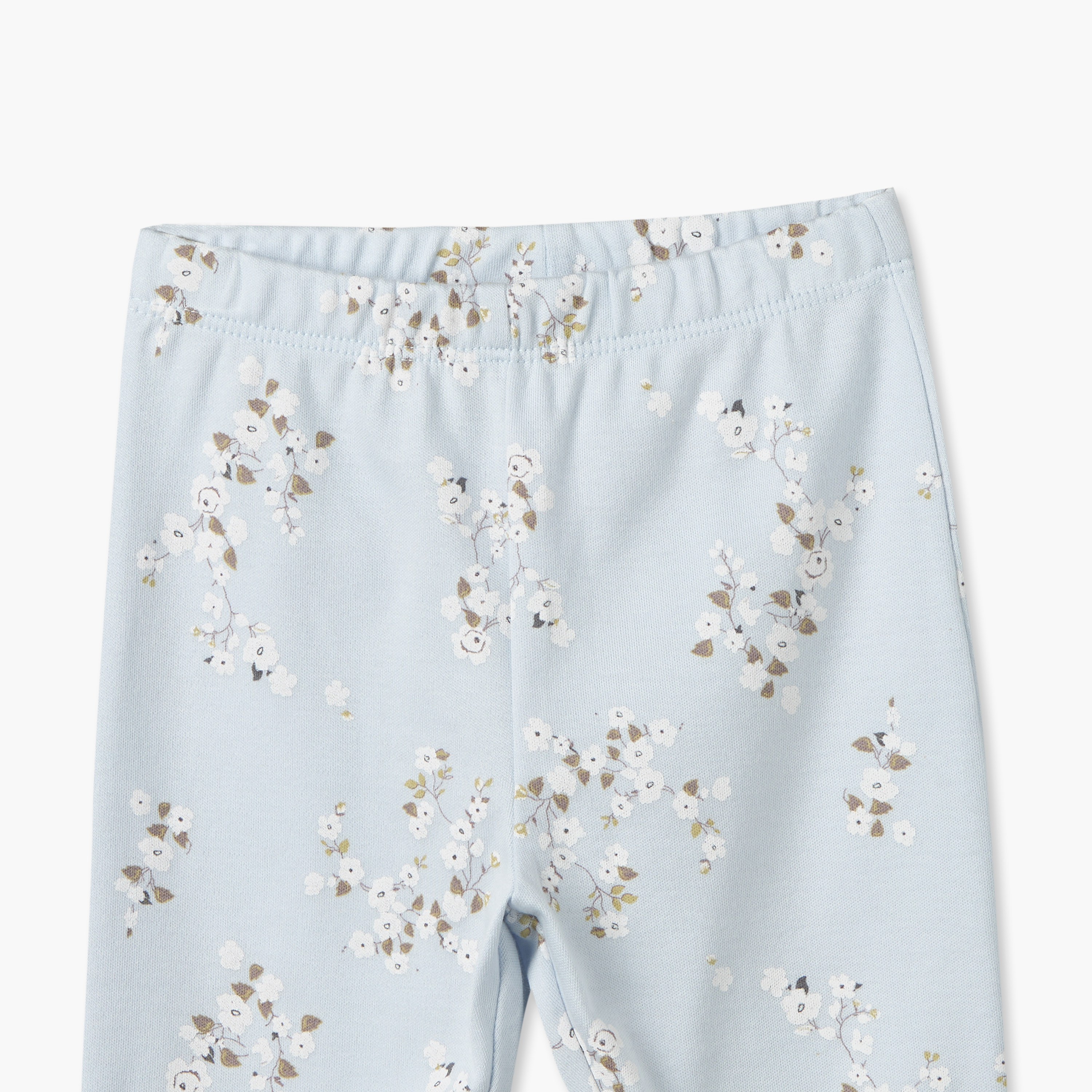 طقم بيجاما قطن بياقة ضيقة وأكمام طويلة وطبعات زهرية من جونيورز-baby-girls-clothing-nightwear-pyjamasets-image-8
