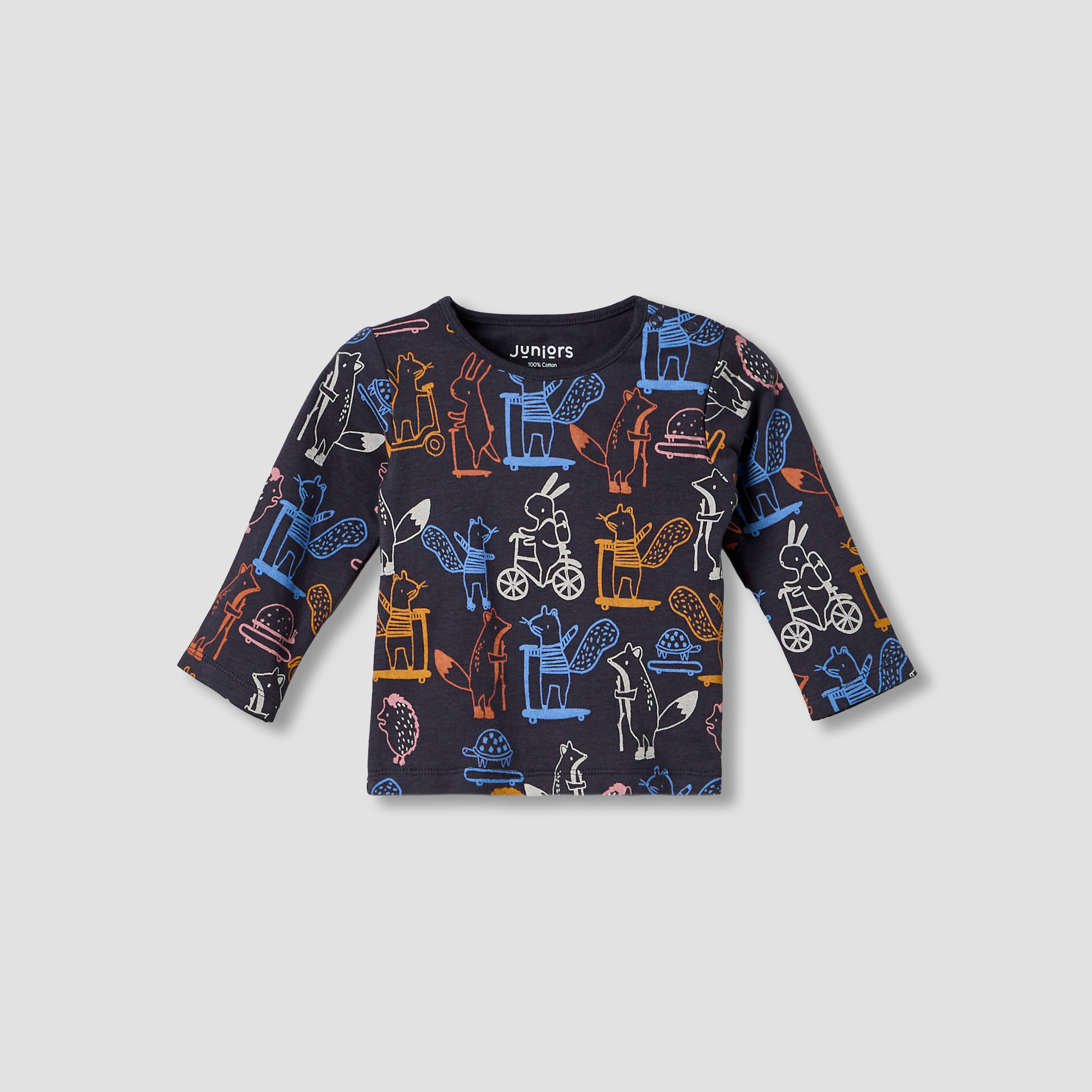 طقم بيجاما أولاد بطبعات دب - قطن - بأكمام طويلة وياقة ضيقة من جونيورز-baby-boys-clothing-nightwear-pyjamasets-image-3