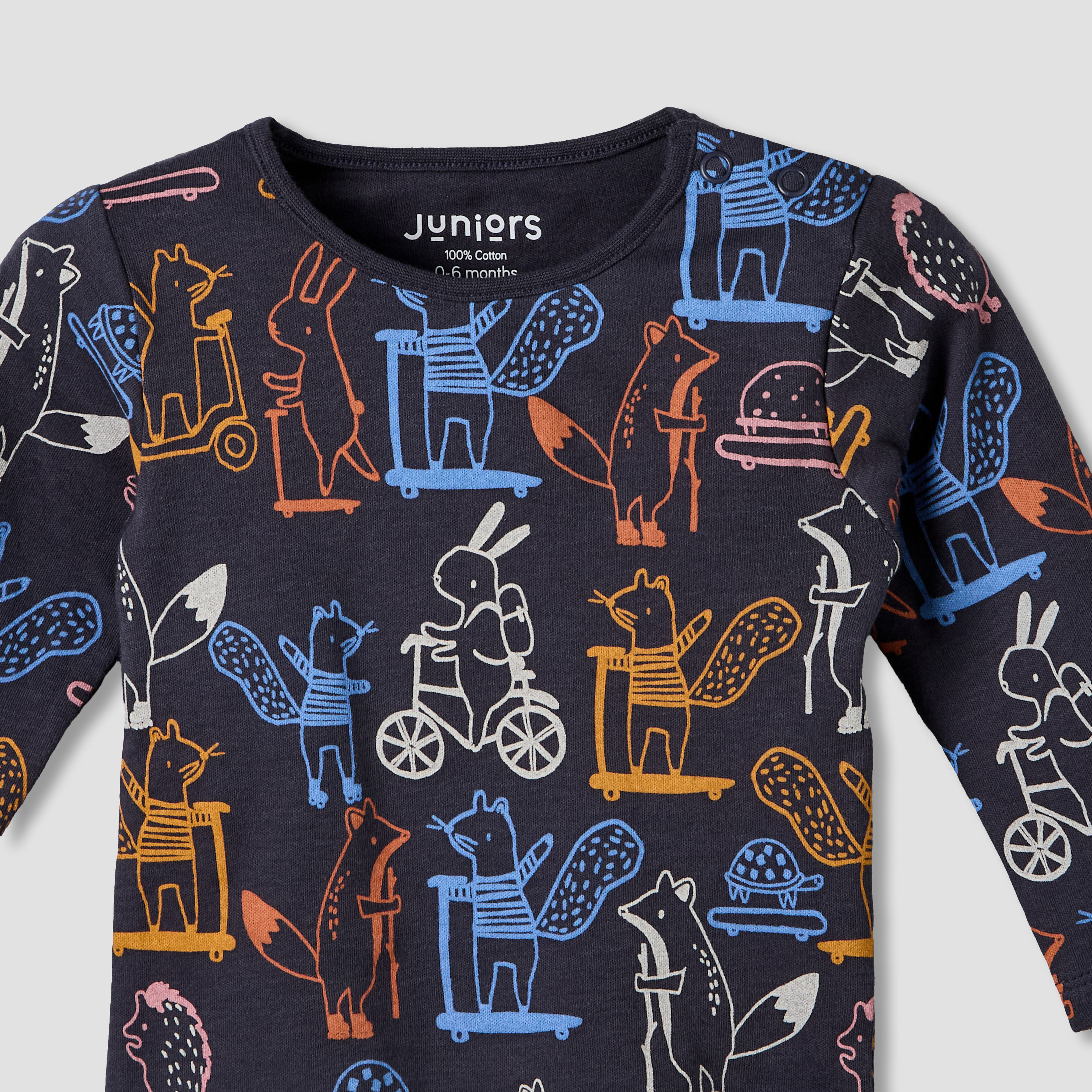 طقم بيجاما أولاد بطبعات دب - قطن - بأكمام طويلة وياقة ضيقة من جونيورز-baby-boys-clothing-nightwear-pyjamasets-image-8