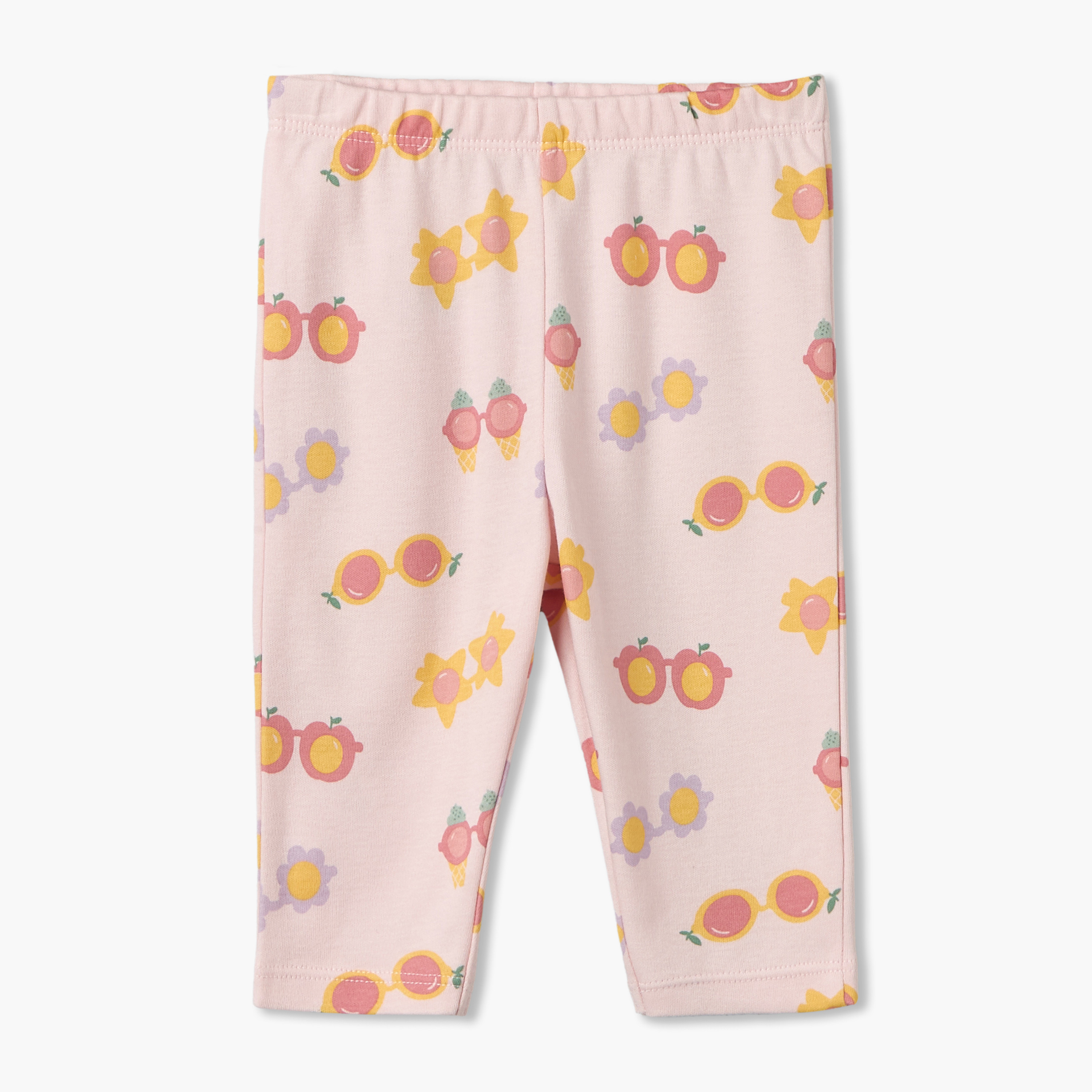 طقم بيجاما قطن بياقة ضيقة وأكمام طويلة وطبعات جرافيك من جونيورز-baby-girls-clothing-nightwear-pyjamasets-image-3