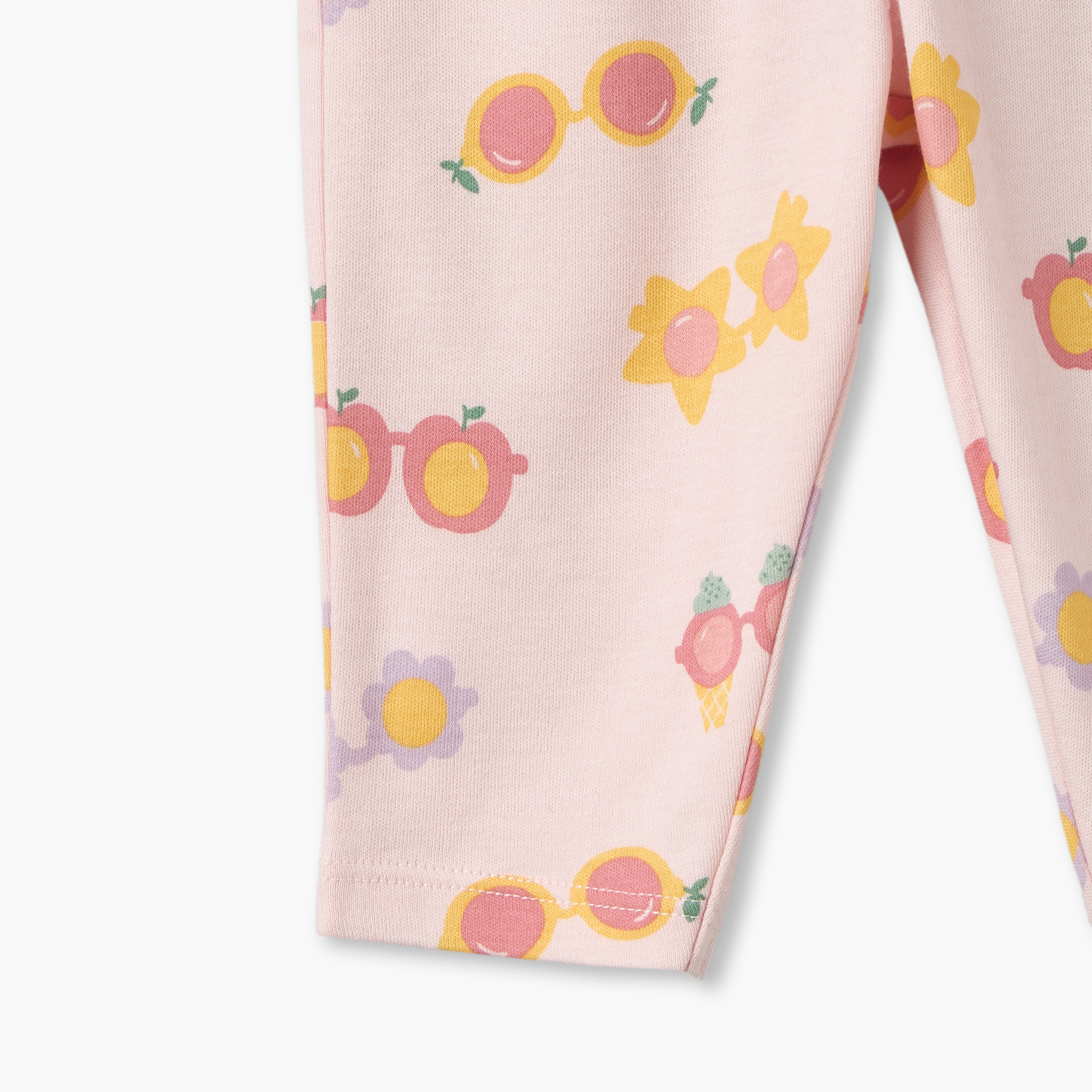 طقم بيجاما قطن بياقة ضيقة وأكمام طويلة وطبعات جرافيك من جونيورز-baby-girls-clothing-nightwear-pyjamasets-image-9