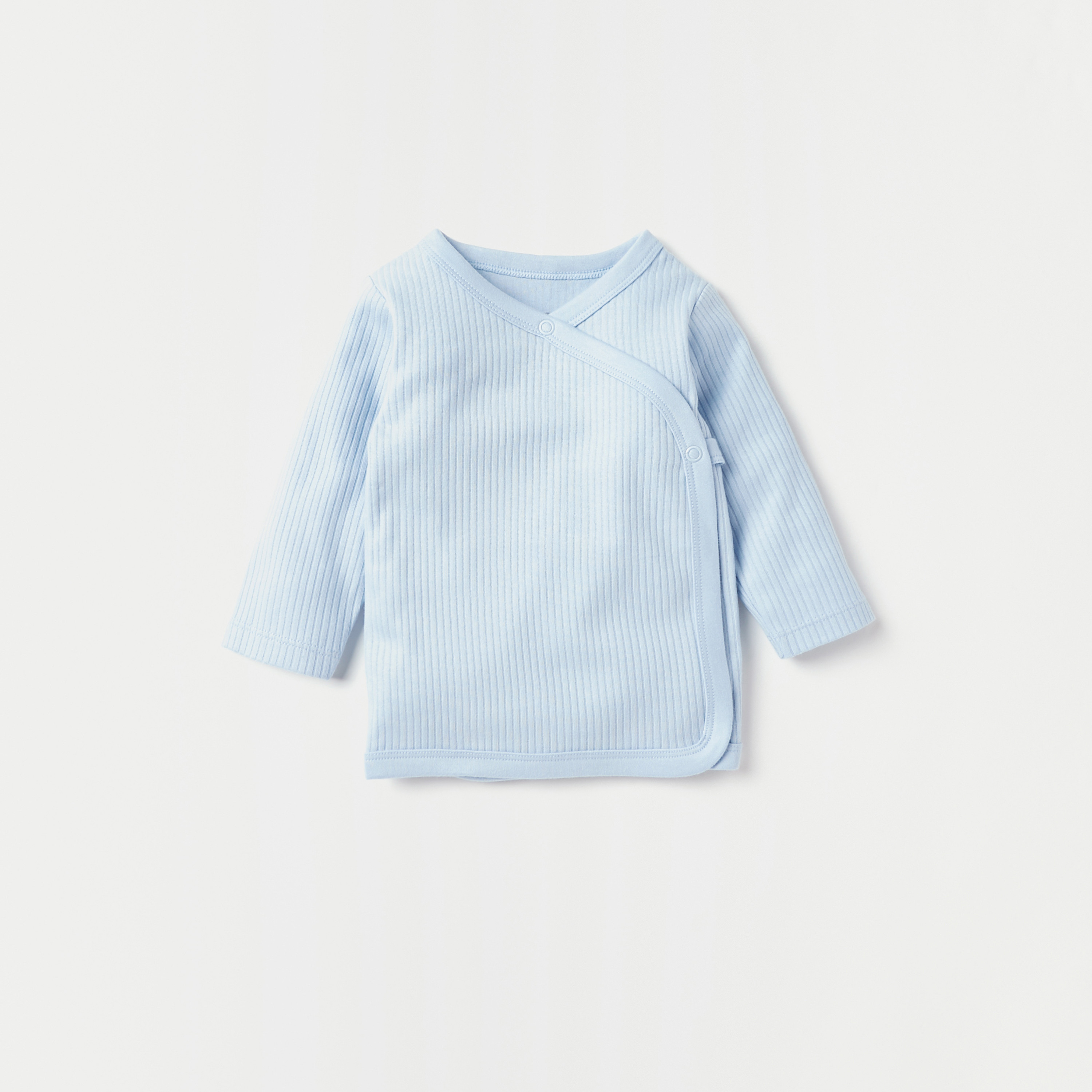 طقم بيجاما مغلق القدمين وقميص متداخل بارز الملمس من جونيورز-baby-boys-clothing-nightwear-pyjamasets-image-2