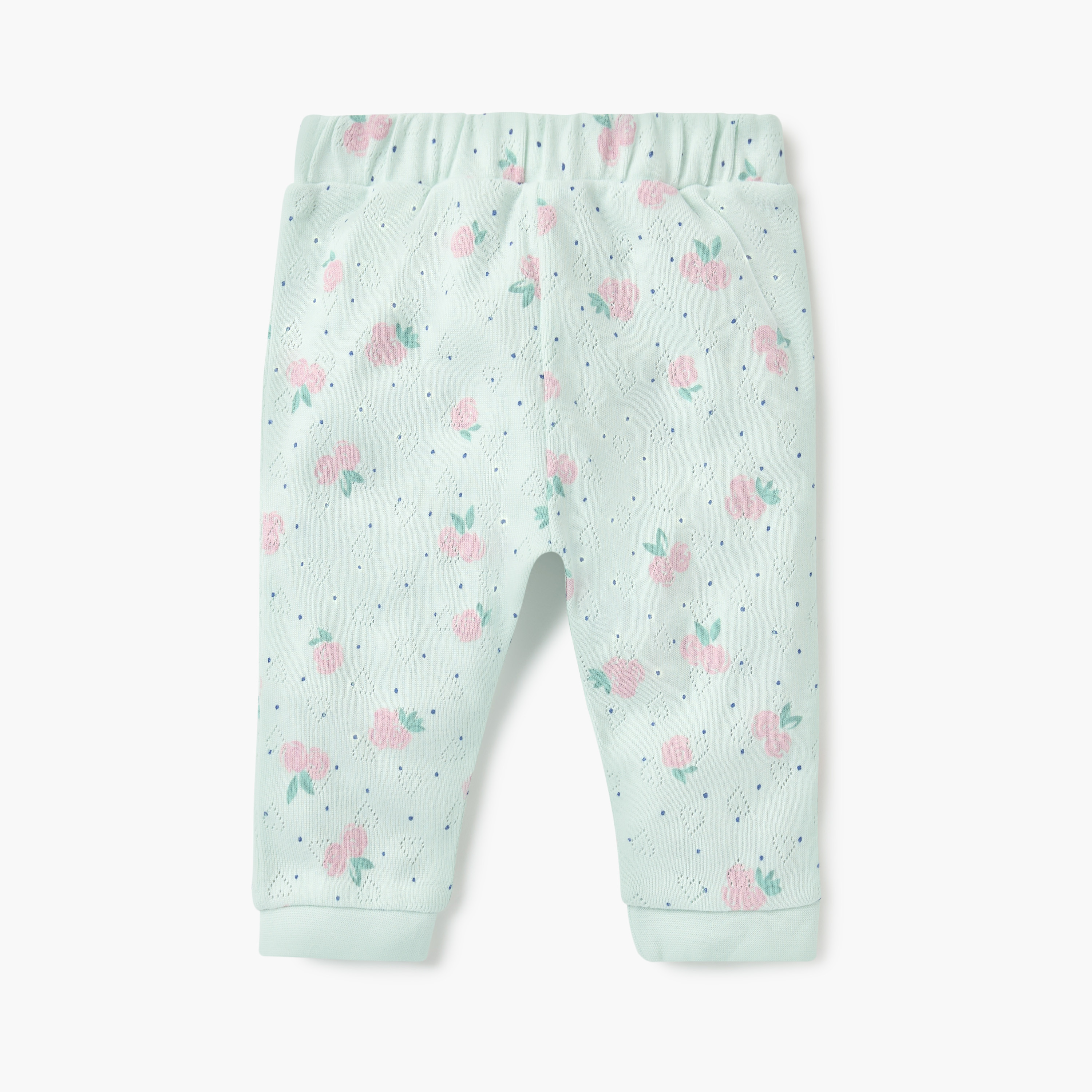 طقم بنطلون بيجاما وتيشيرت بوينتيل بطبعات زهرية من جونيورز-baby-girls-clothing-nightwear-pyjamasets-image-3