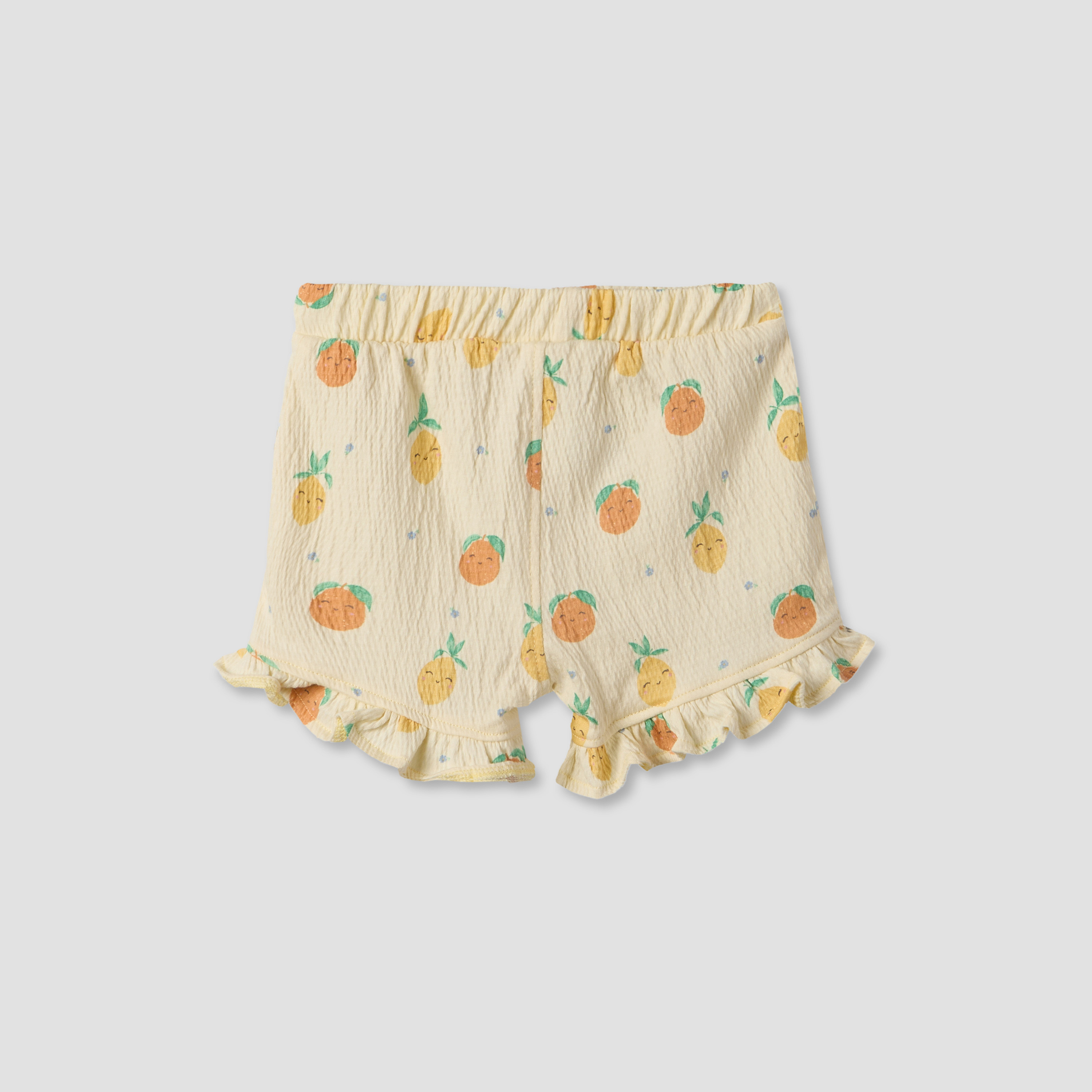 Juniors Crew Neck Short Sleeves Top and Shorts Set with Fruit Print-baby-girls-clothing-setsandcoords-image-5