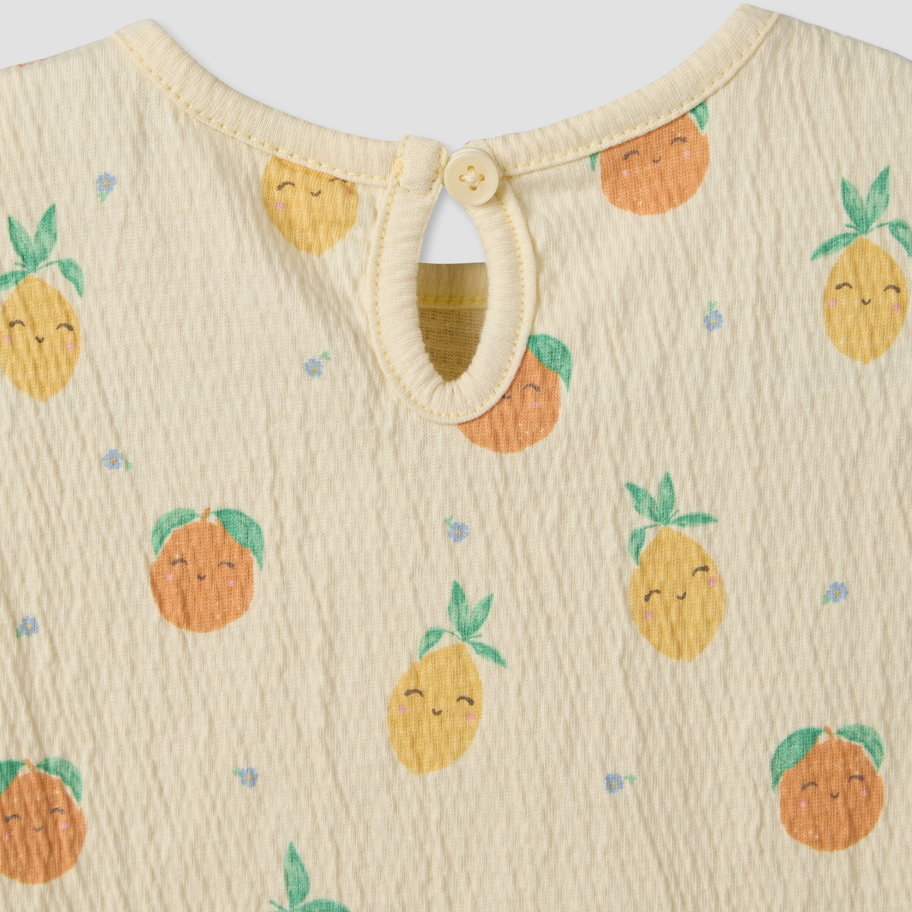 Juniors Crew Neck Short Sleeves Top and Shorts Set with Fruit Print-baby-girls-clothing-setsandcoords-image-8