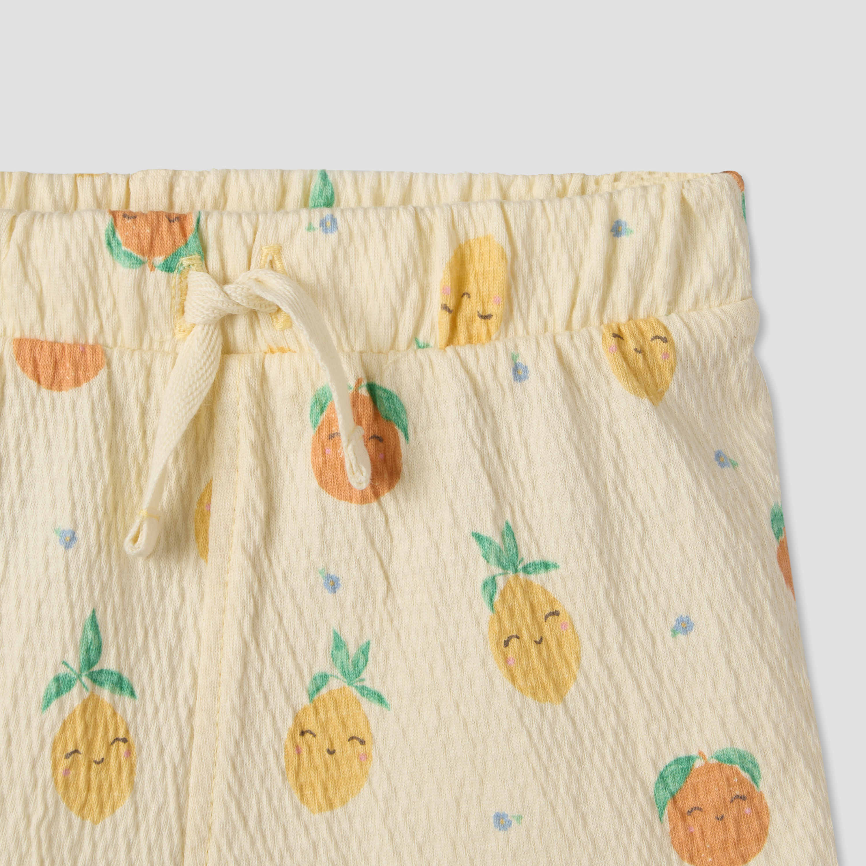 Juniors Crew Neck Short Sleeves Top and Shorts Set with Fruit Print-baby-girls-clothing-setsandcoords-image-9