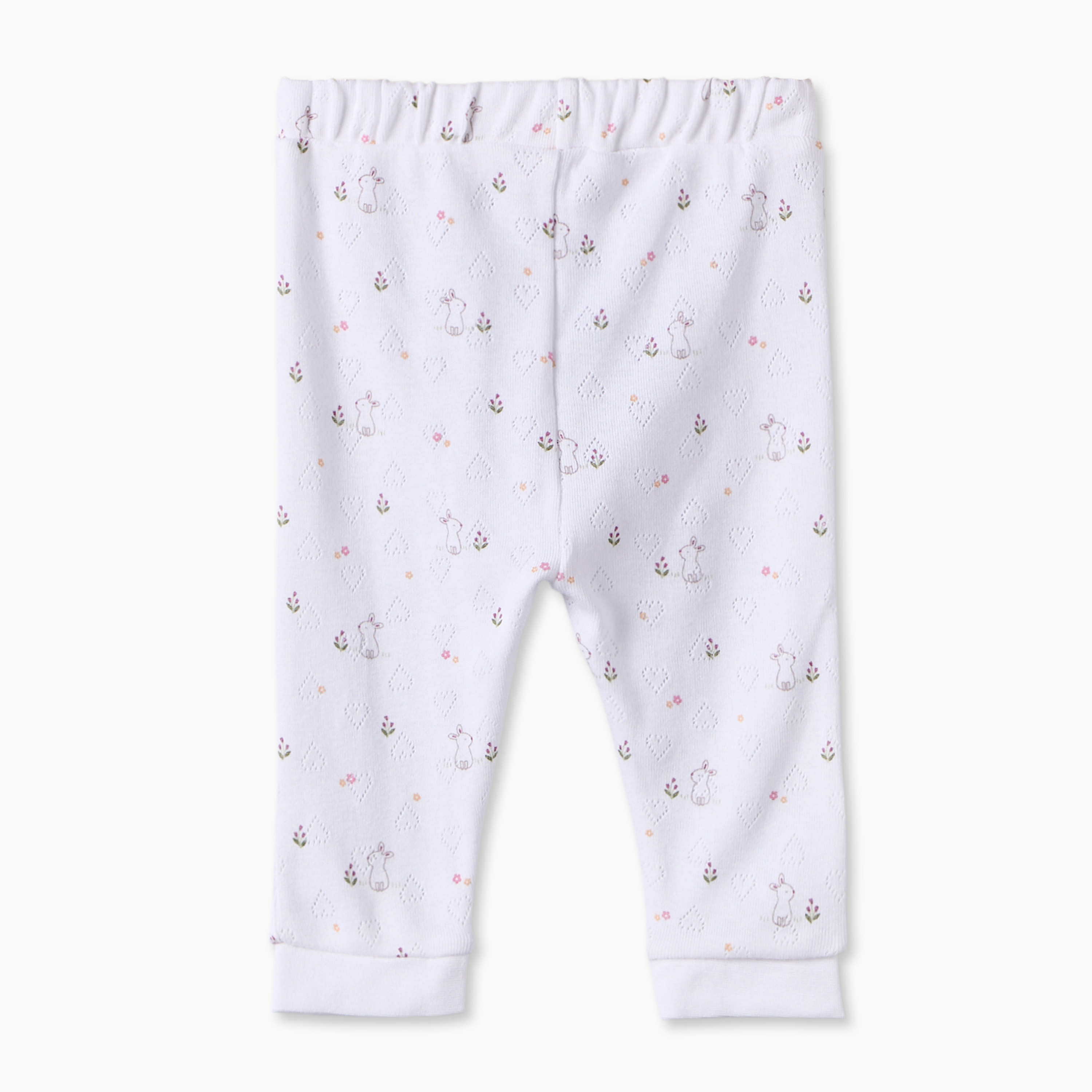Juniors Cotton Crew Neck Long Sleeves Pyjama Set with Bunny Print-baby-girls-clothing-nightwear-pyjamasets-image-5