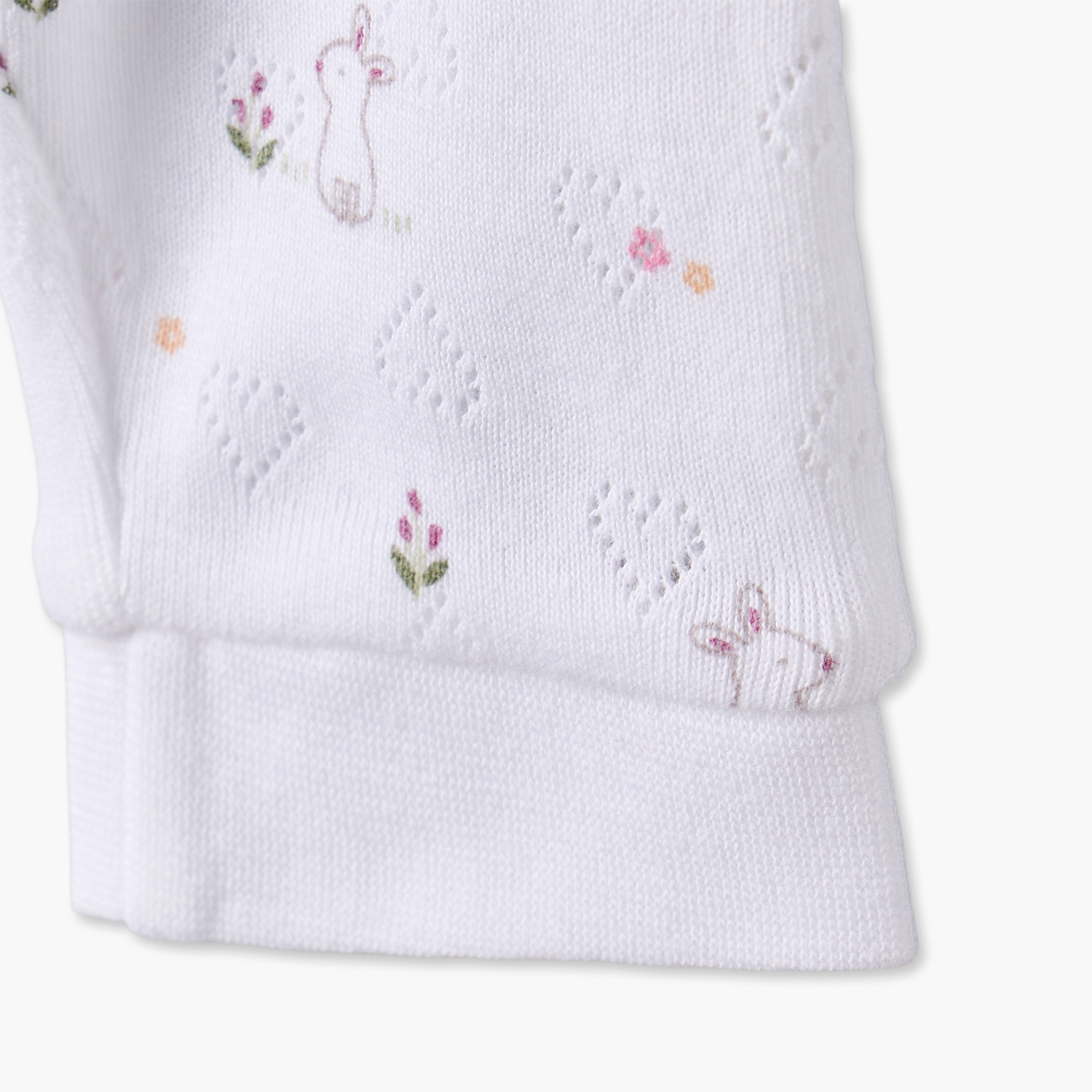 Juniors Cotton Crew Neck Long Sleeves Pyjama Set with Bunny Print-baby-girls-clothing-nightwear-pyjamasets-image-9