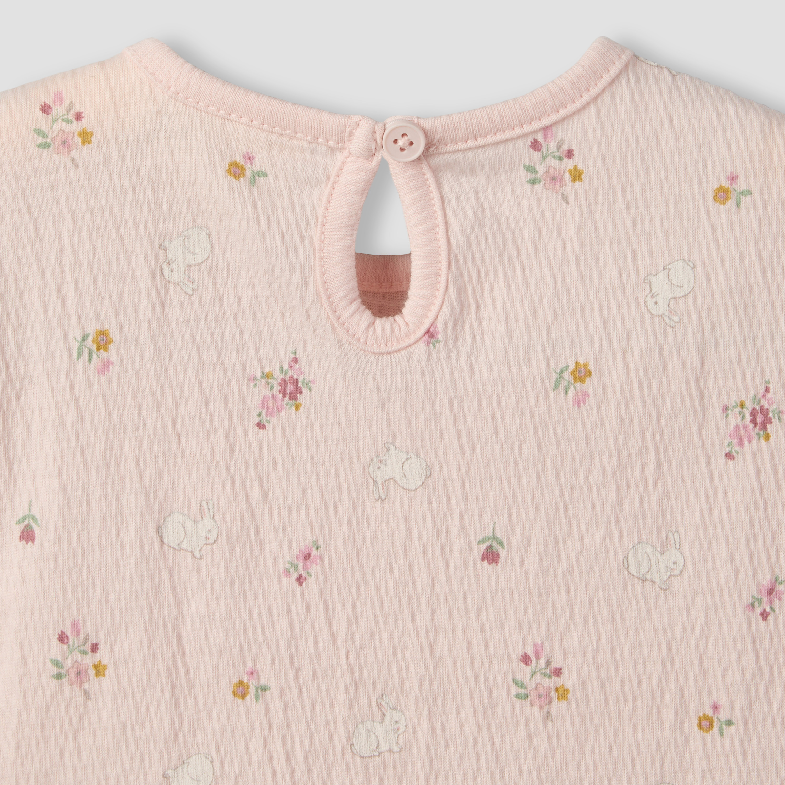 Juniors Crew Neck Short Sleeves Top and Shorts Set with Floral Print-baby-girls-clothing-setsandcoords-image-8