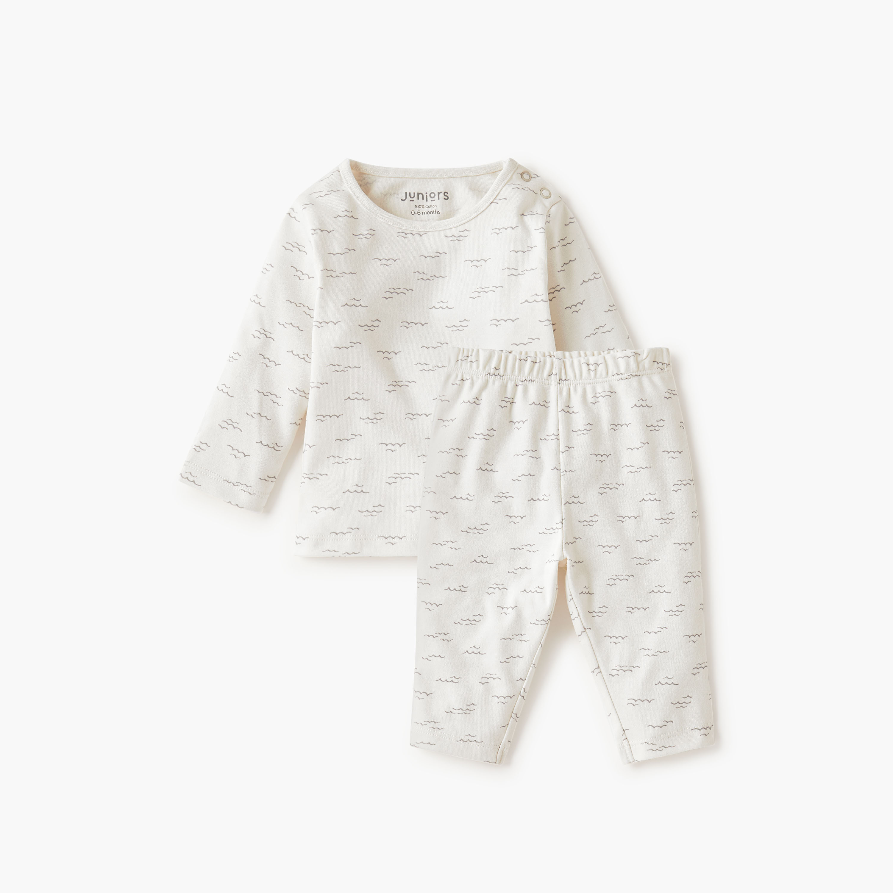 Juniors Printed T-shirt and Pyjama Set-baby-boys-clothing-nightwear-pyjamasets-image-2