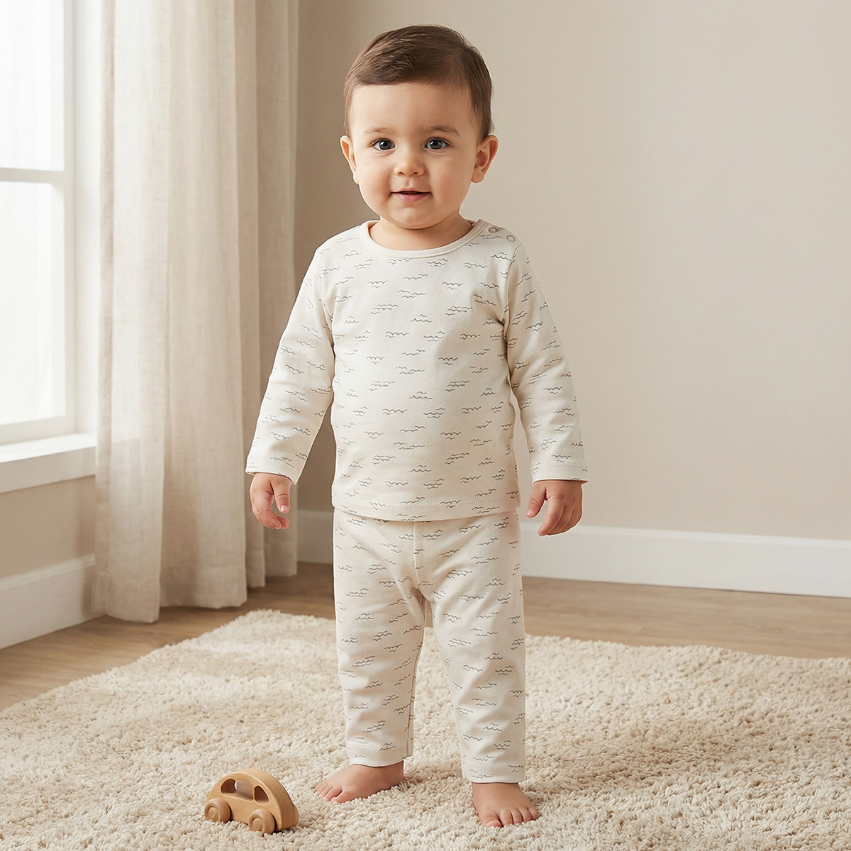 Juniors Printed T-shirt and Pyjama Set-baby-boys-clothing-nightwear-pyjamasets-image-1