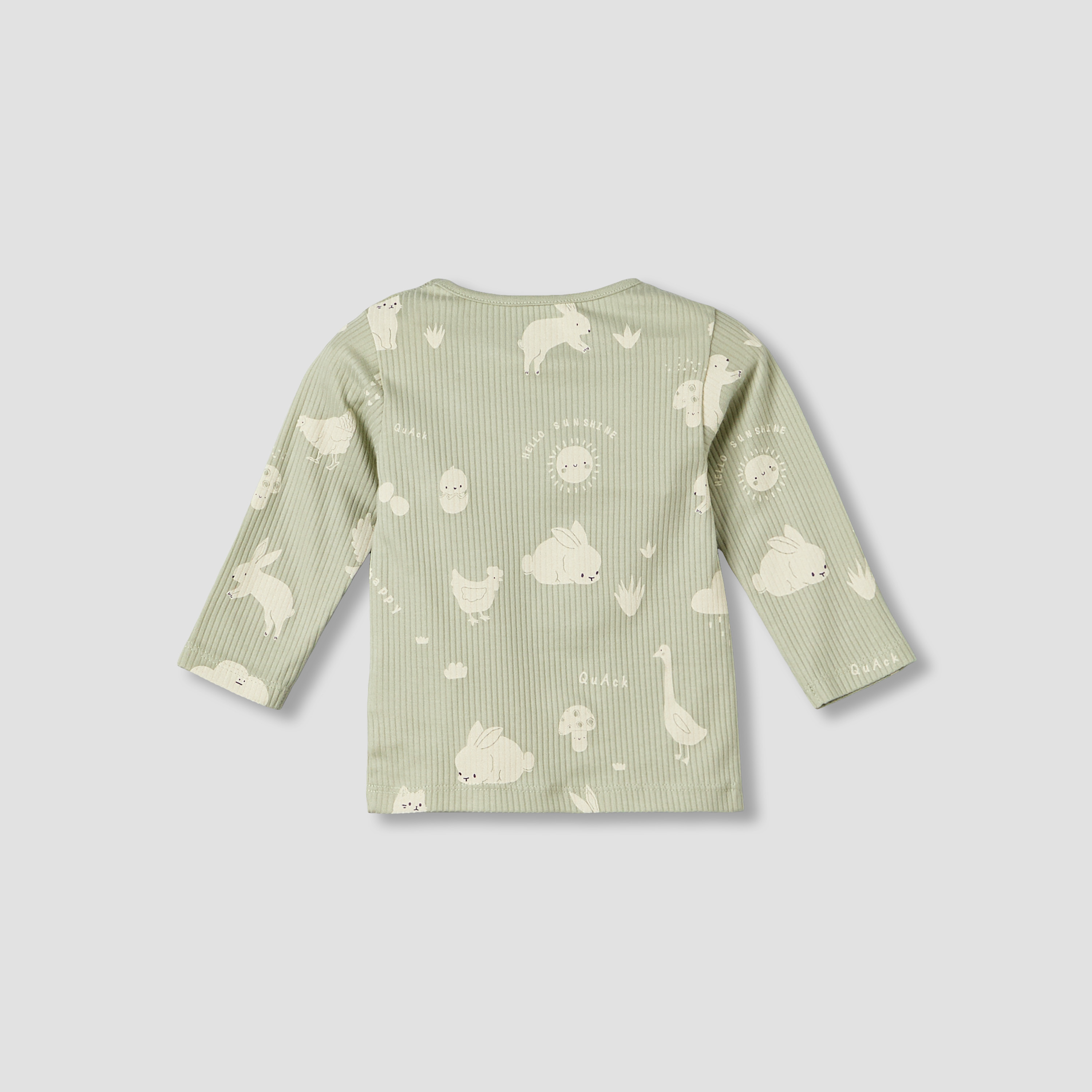 Juniors Cotton Crew Neck Long Sleeves Pyjama Set with Animal Print-baby-girls-clothing-nightwear-pyjamasets-image-4