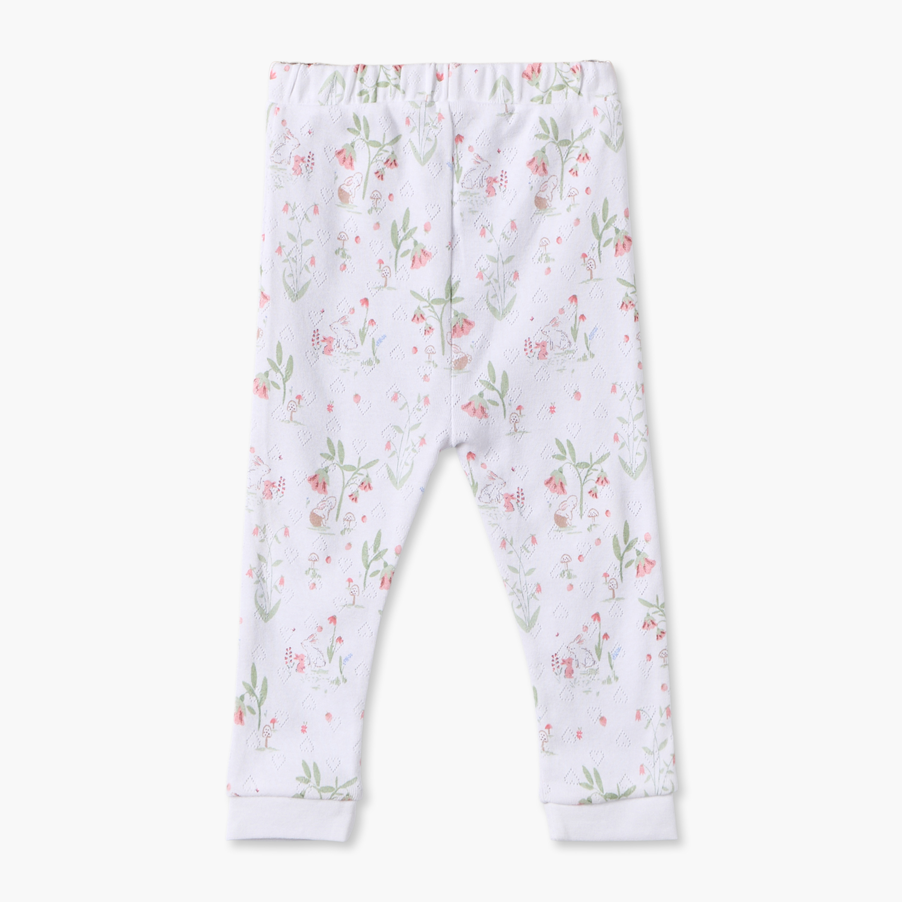 Juniors Cotton Crew Neck Long Sleeves Pyjama Set with Floral Print-baby-girls-clothing-nightwear-pyjamasets-image-5