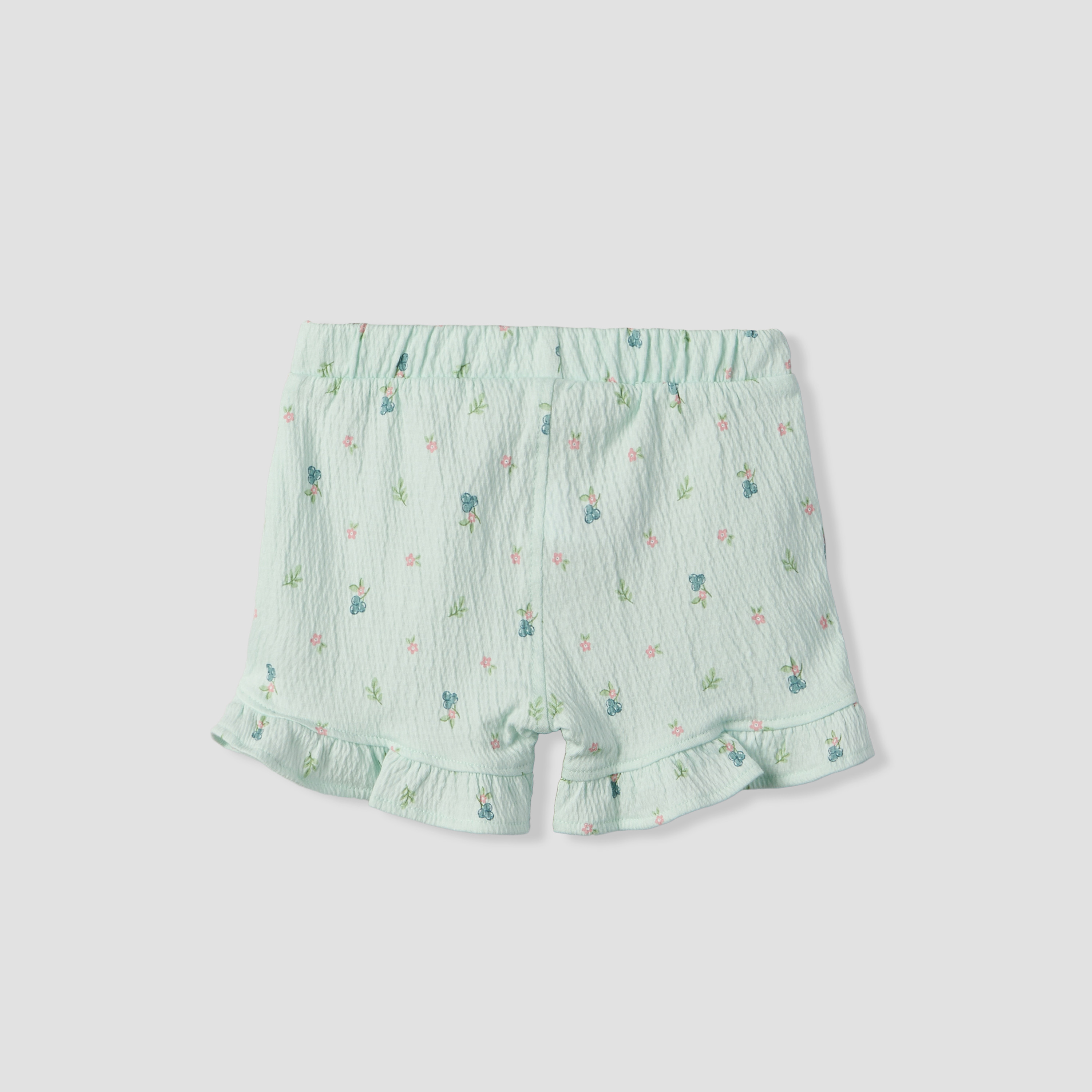 Juniors Crew Neck Short Sleeves Top and Shorts Set with Floral Print-baby-girls-clothing-setsandcoords-image-5