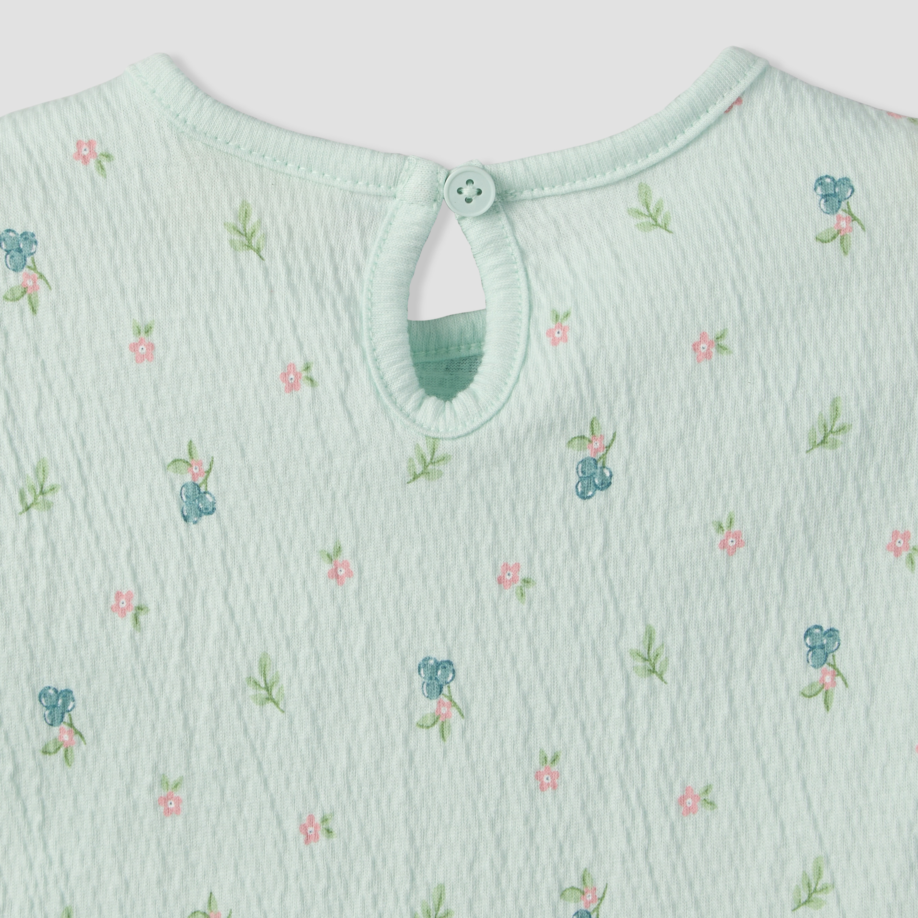 Juniors Crew Neck Short Sleeves Top and Shorts Set with Floral Print-baby-girls-clothing-setsandcoords-image-8