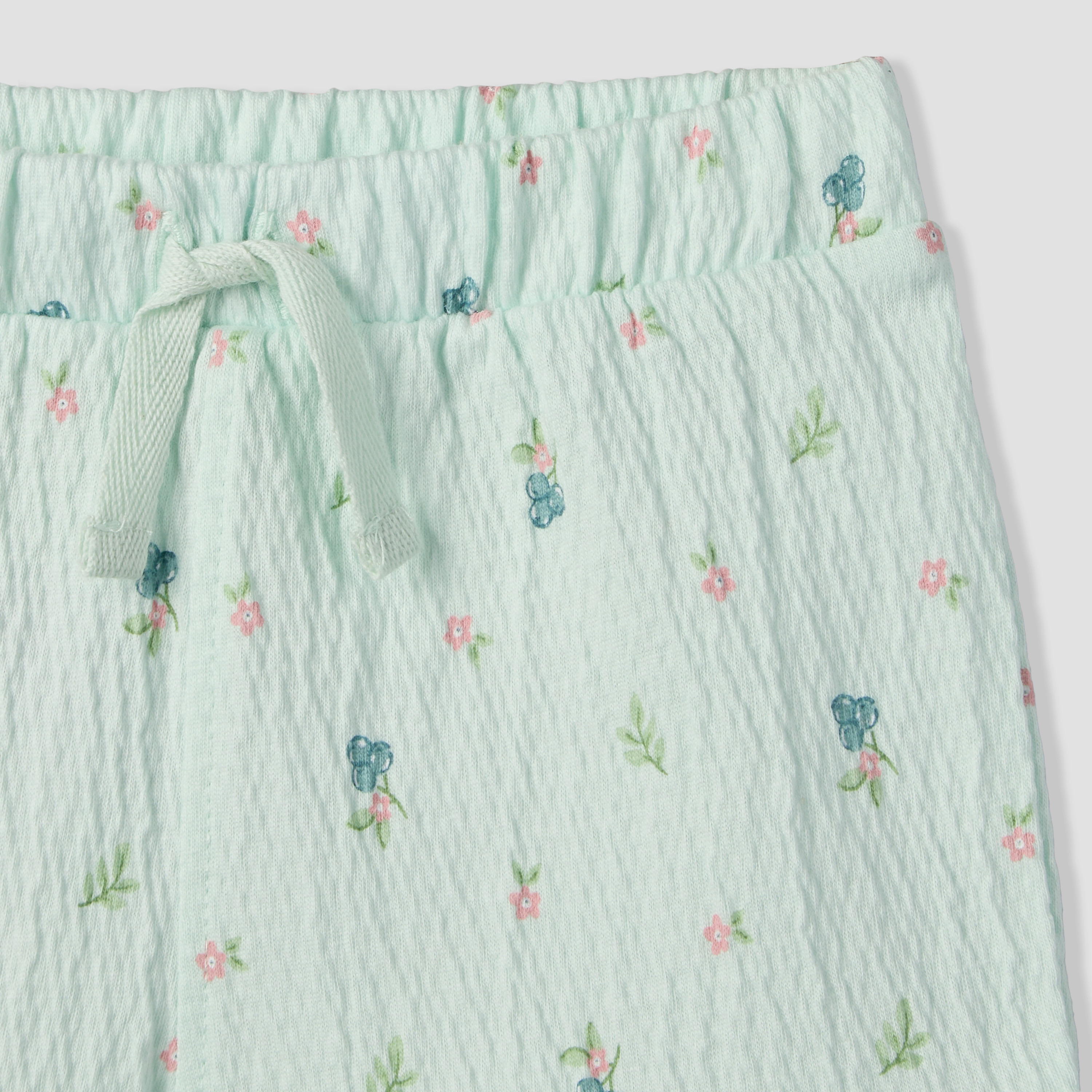 Juniors Crew Neck Short Sleeves Top and Shorts Set with Floral Print-baby-girls-clothing-setsandcoords-image-9