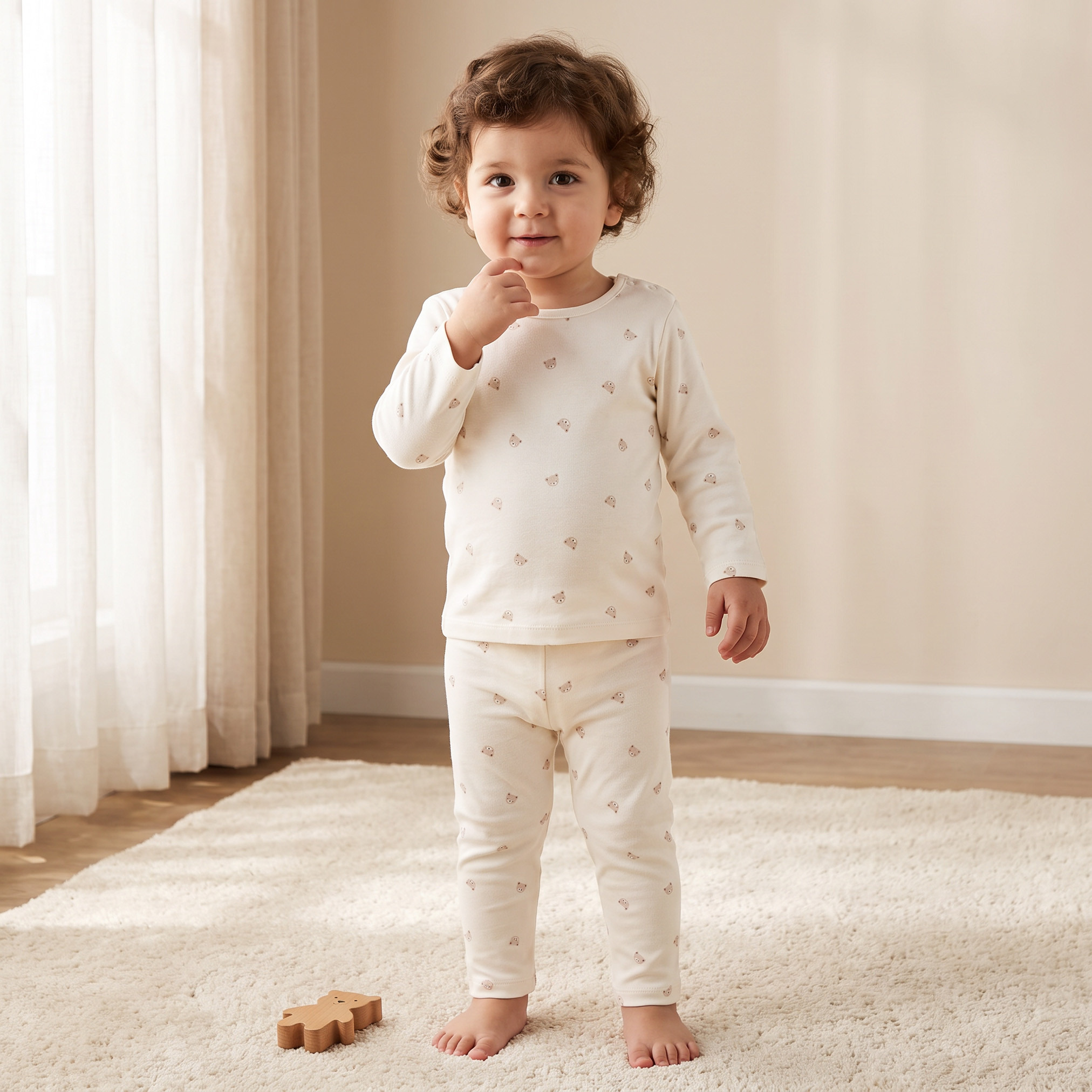 Juniors Cotton Crew Neck Long Sleeves Pyjama Set with Bear Print-baby-boys-clothing-nightwear-pyjamasets-image-1