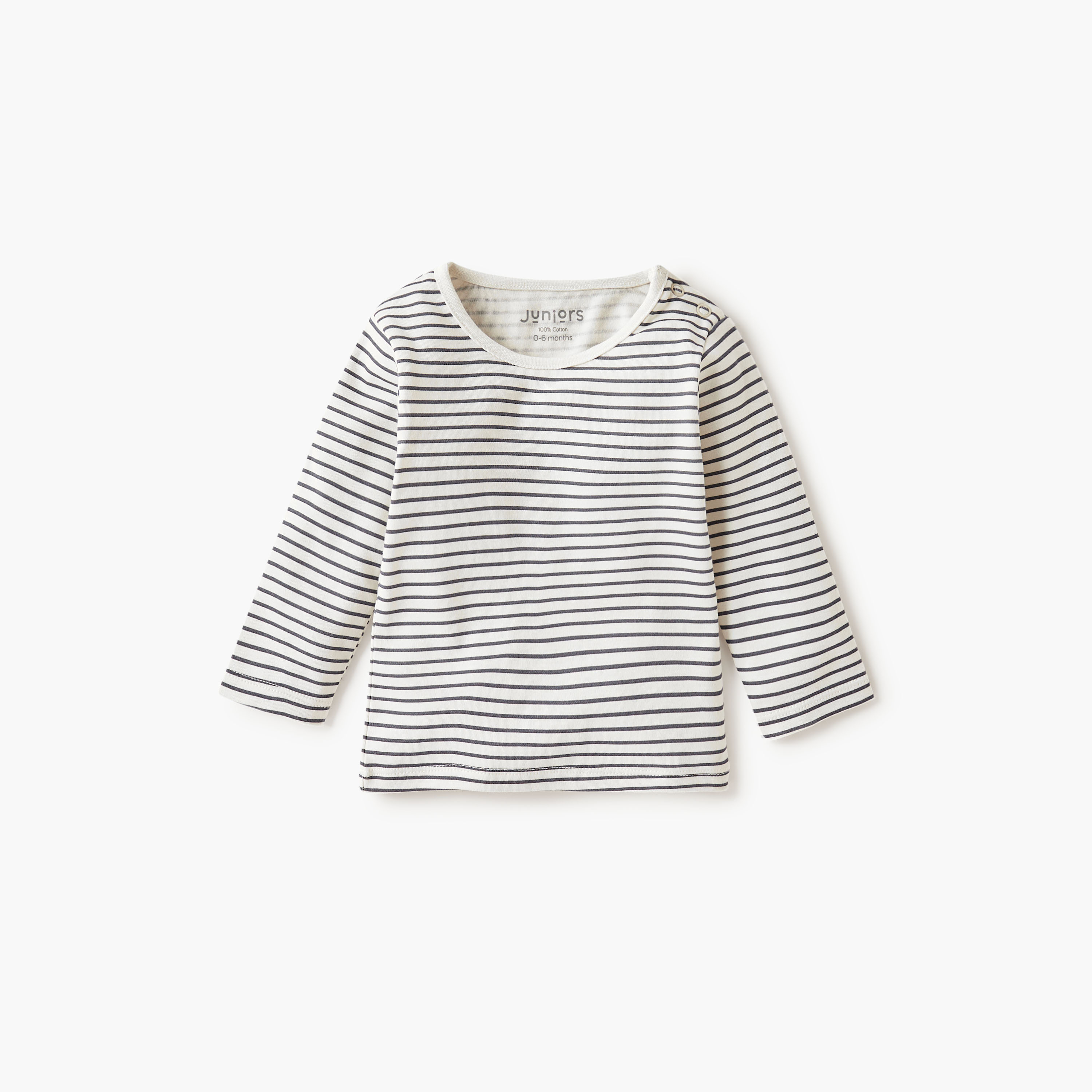 Juniors Striped T-shirt and Pyjama Set-baby-boys-clothing-nightwear-pyjamasets-image-3