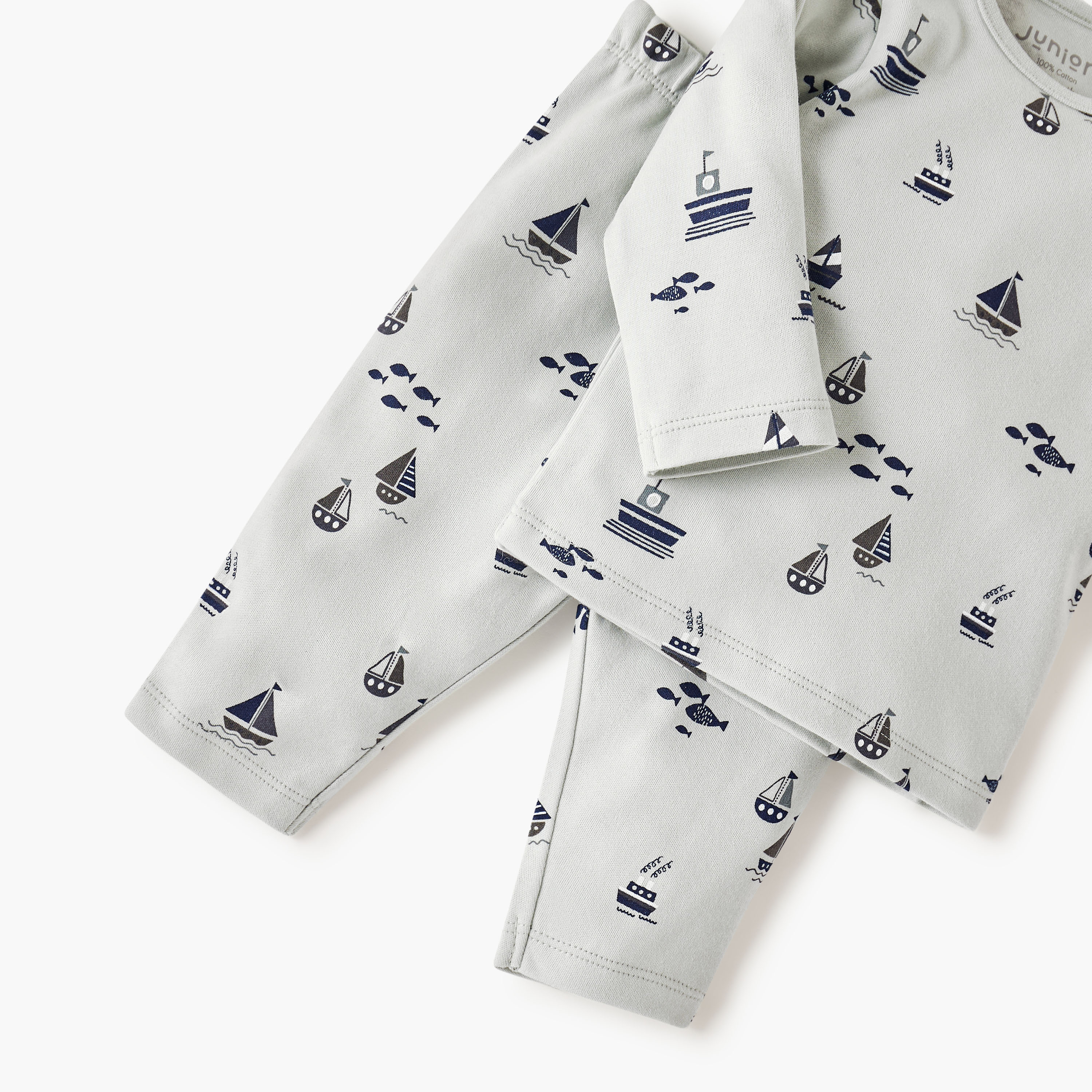 طقم بنطلون بيجاما وتيشيرت بطبعات من جونيورز-baby-boys-clothing-nightwear-pyjamasets-image-5