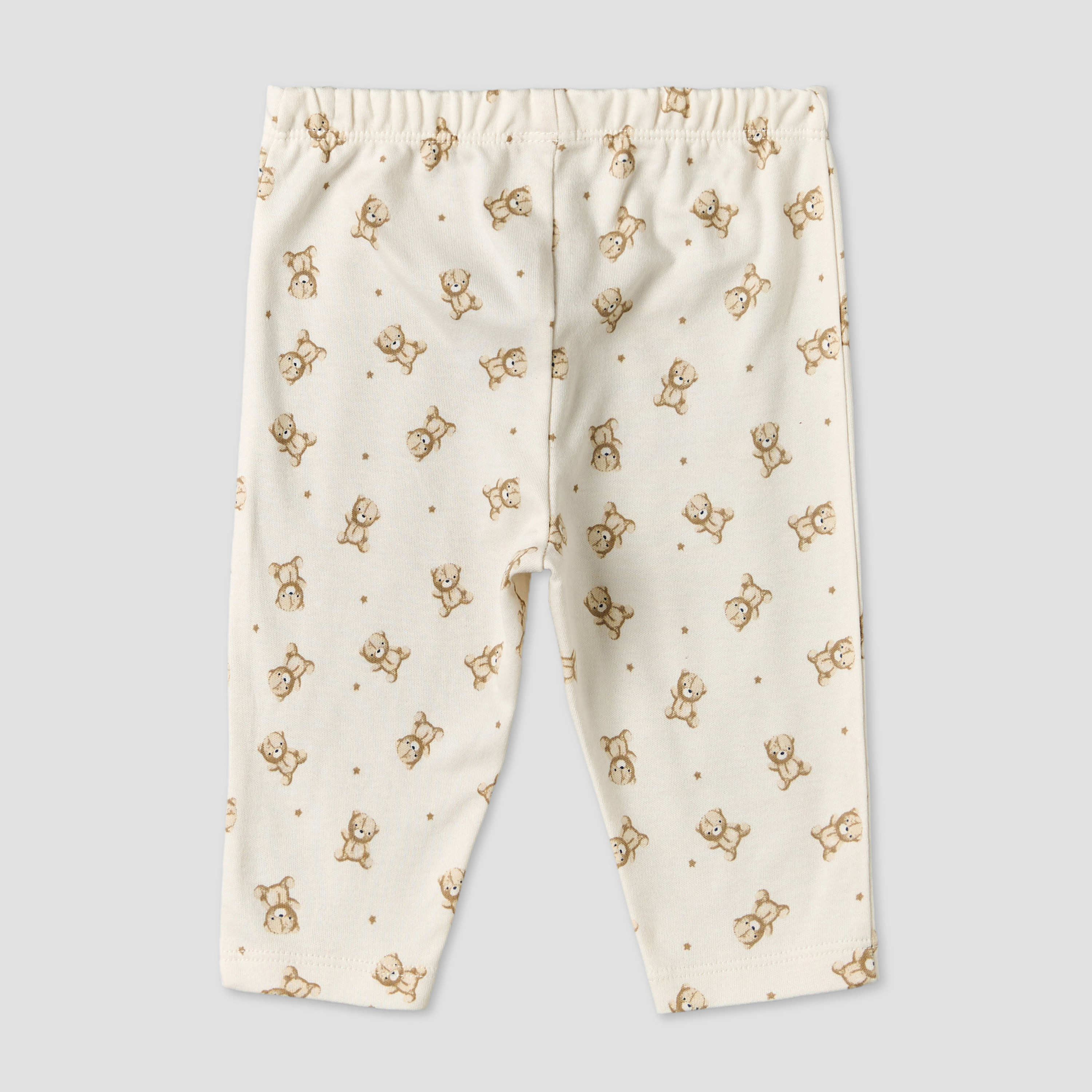 طقم بيجاما قطن بطبعات دب تيدي وأكمام طويلة وياقة مستديرة من جونيورز-baby-boys-clothing-nightwear-pyjamasets-image-6