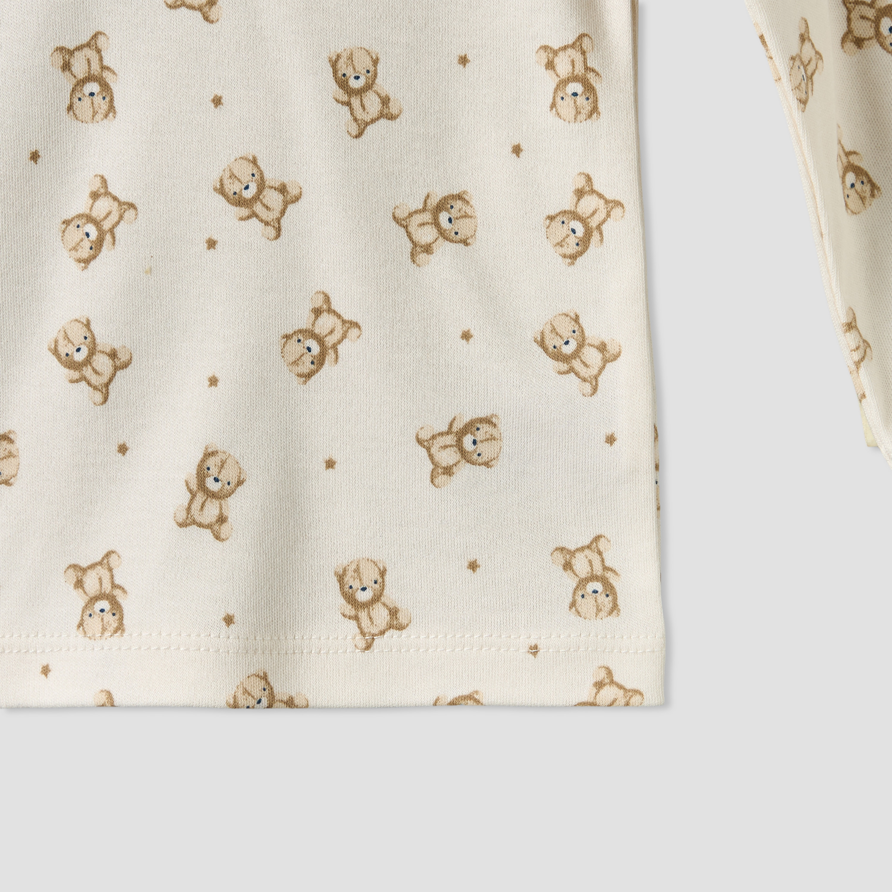 طقم بيجاما قطن بطبعات دب تيدي وأكمام طويلة وياقة مستديرة من جونيورز-baby-boys-clothing-nightwear-pyjamasets-image-8