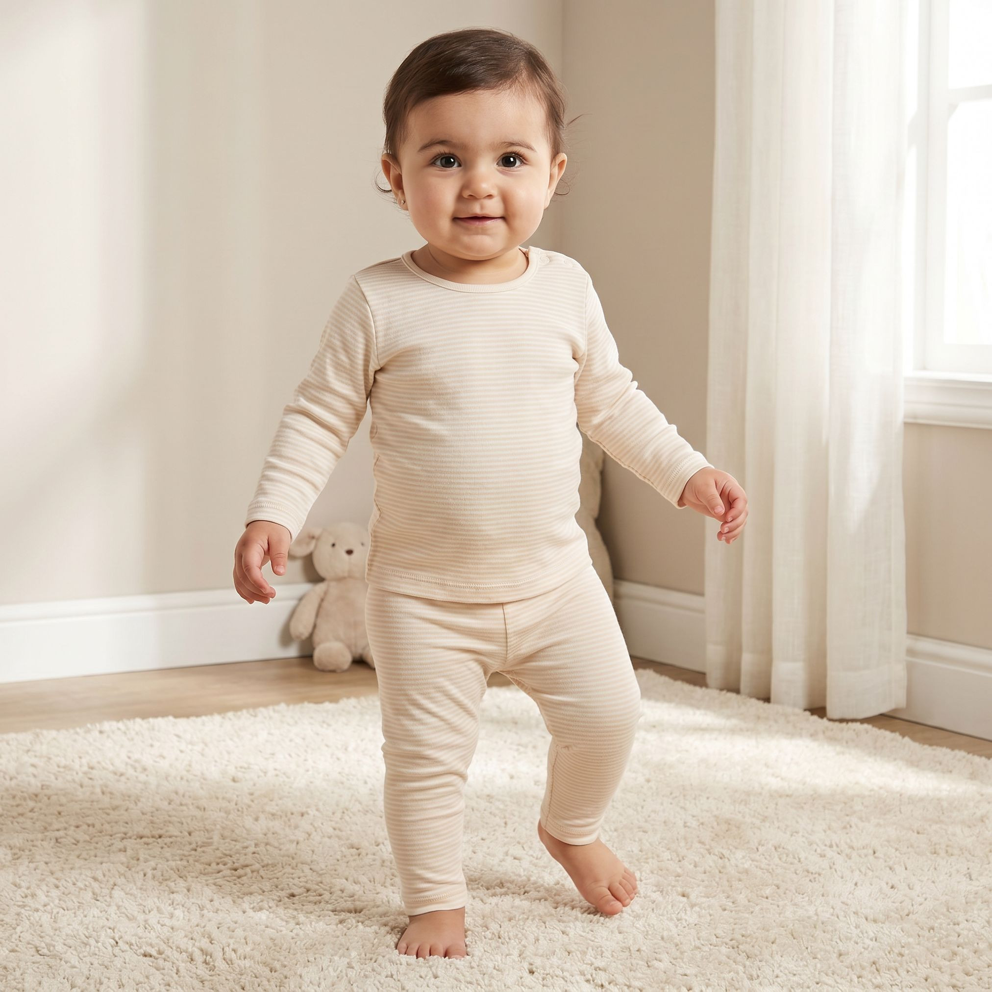 Juniors Cotton Round Neck Long Sleeves Pyjama Set with Stripes-baby-boys-clothing-nightwear-pyjamasets-image-1