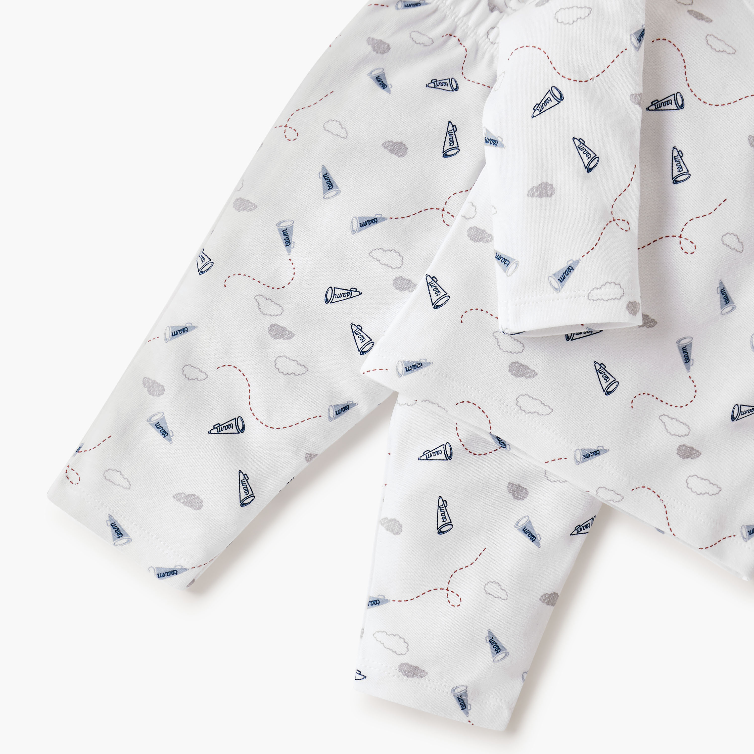 Juniors Graphic Print T-shirt and Pyjama Set-baby-boys-clothing-nightwear-pyjamasets-image-5